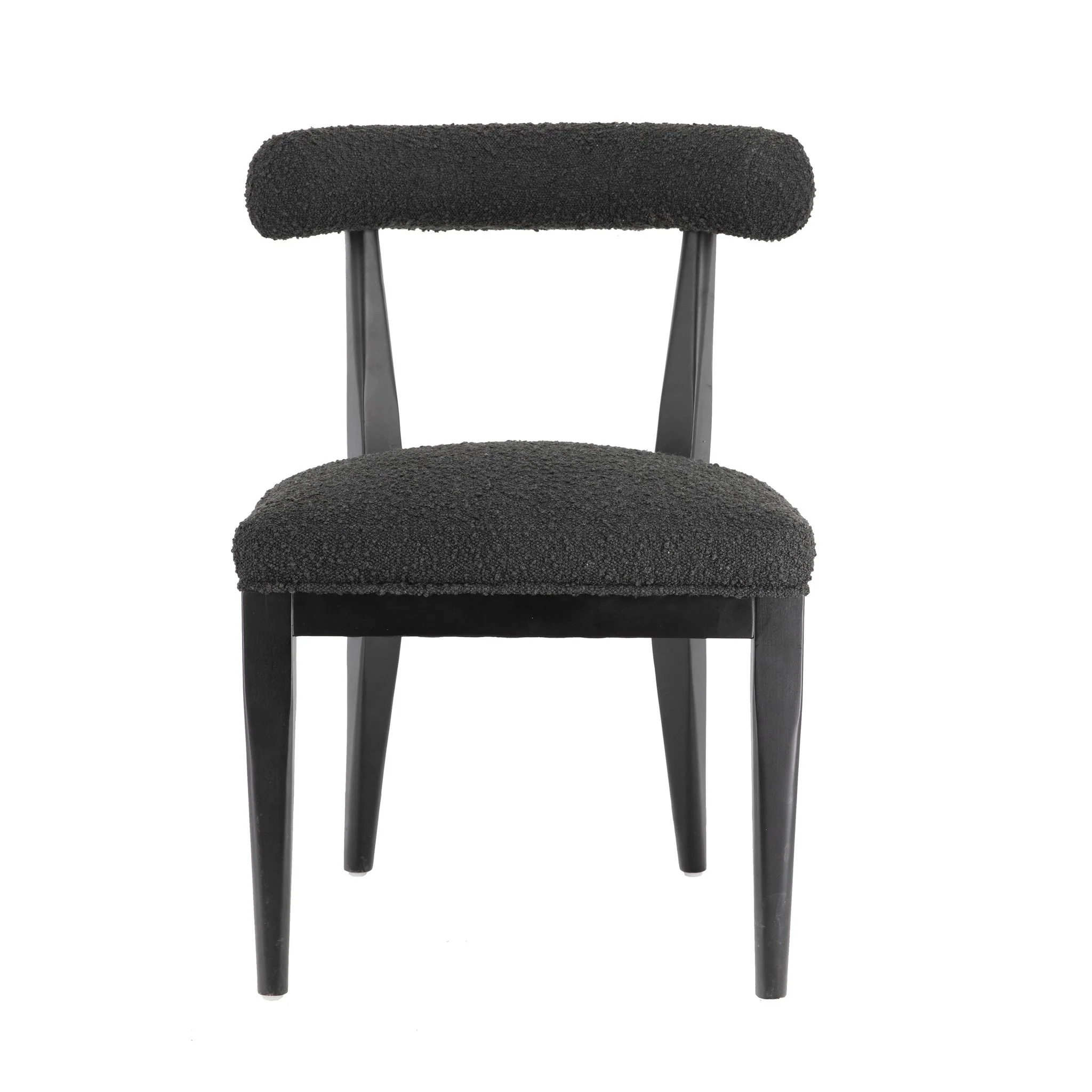 Palla Black Performance Boucle Dining Chair - Image 3