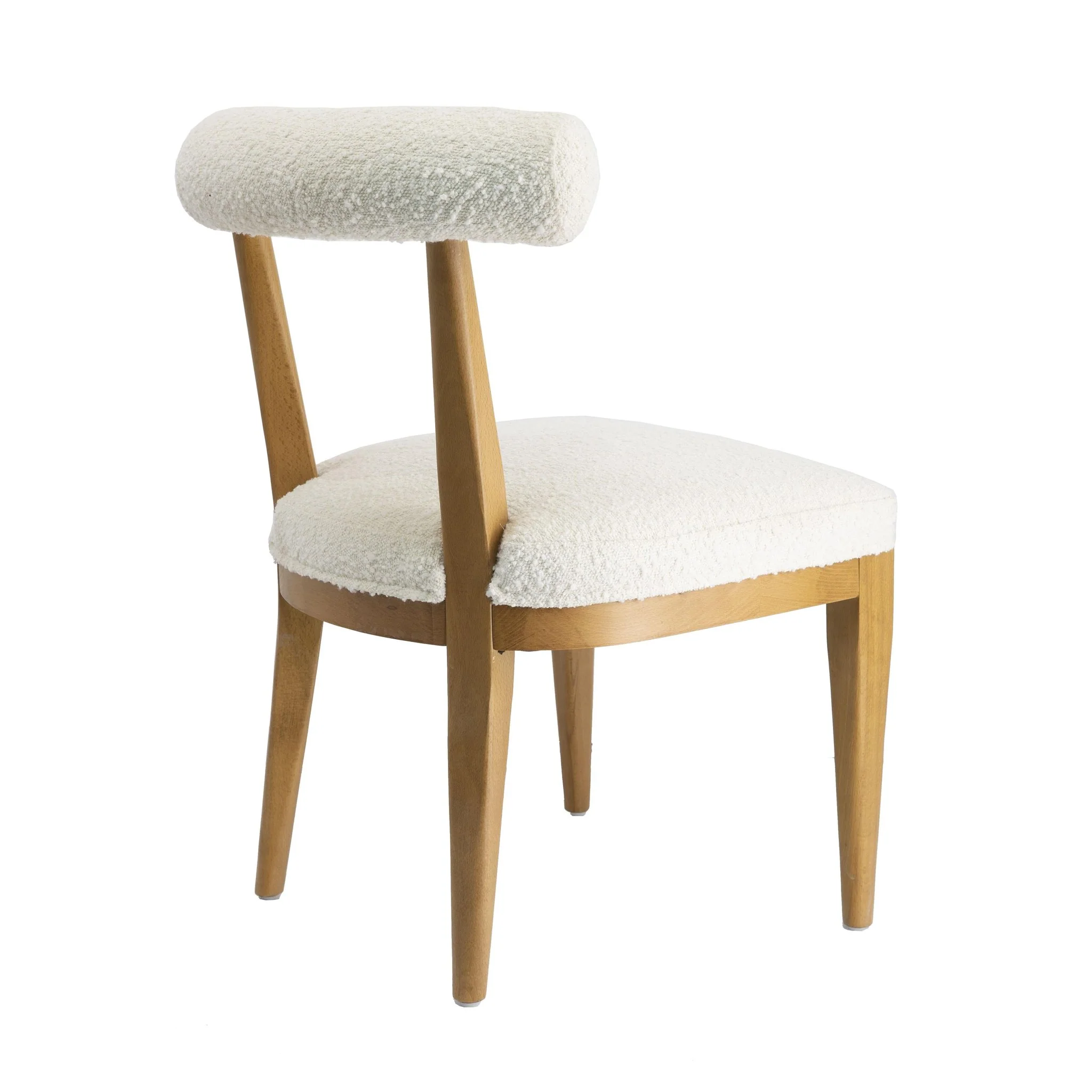 Palla Cream Performance Boucle Dining Chair - Image 4