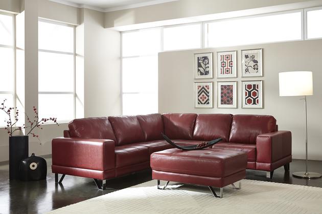 Palliser Furniture Seattle Leather Ottoman - Image 2
