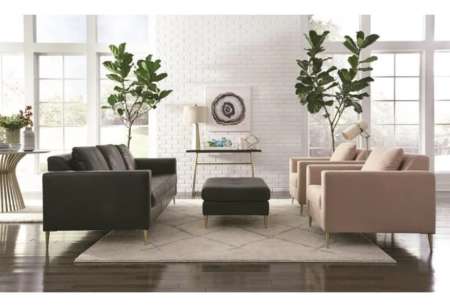 Palliser Furniture Sherbrook Leather Rectangular Ottoman - Image 3
