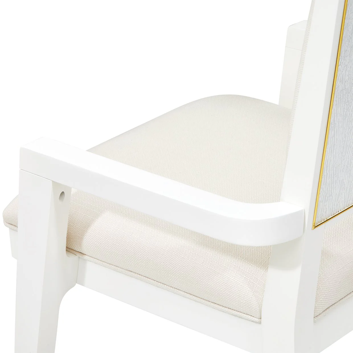Palm Gate Arm Chair - Cloud White - Image 9