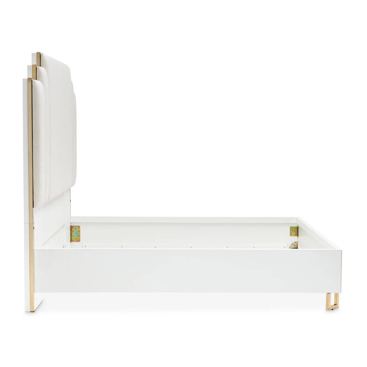 Palm Gate Eastern King Upholstered Bed - Cloud White - Image 2