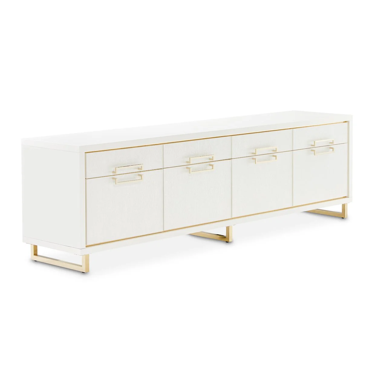 Palm Gate Media Cabinet - Cloud White - Image 2