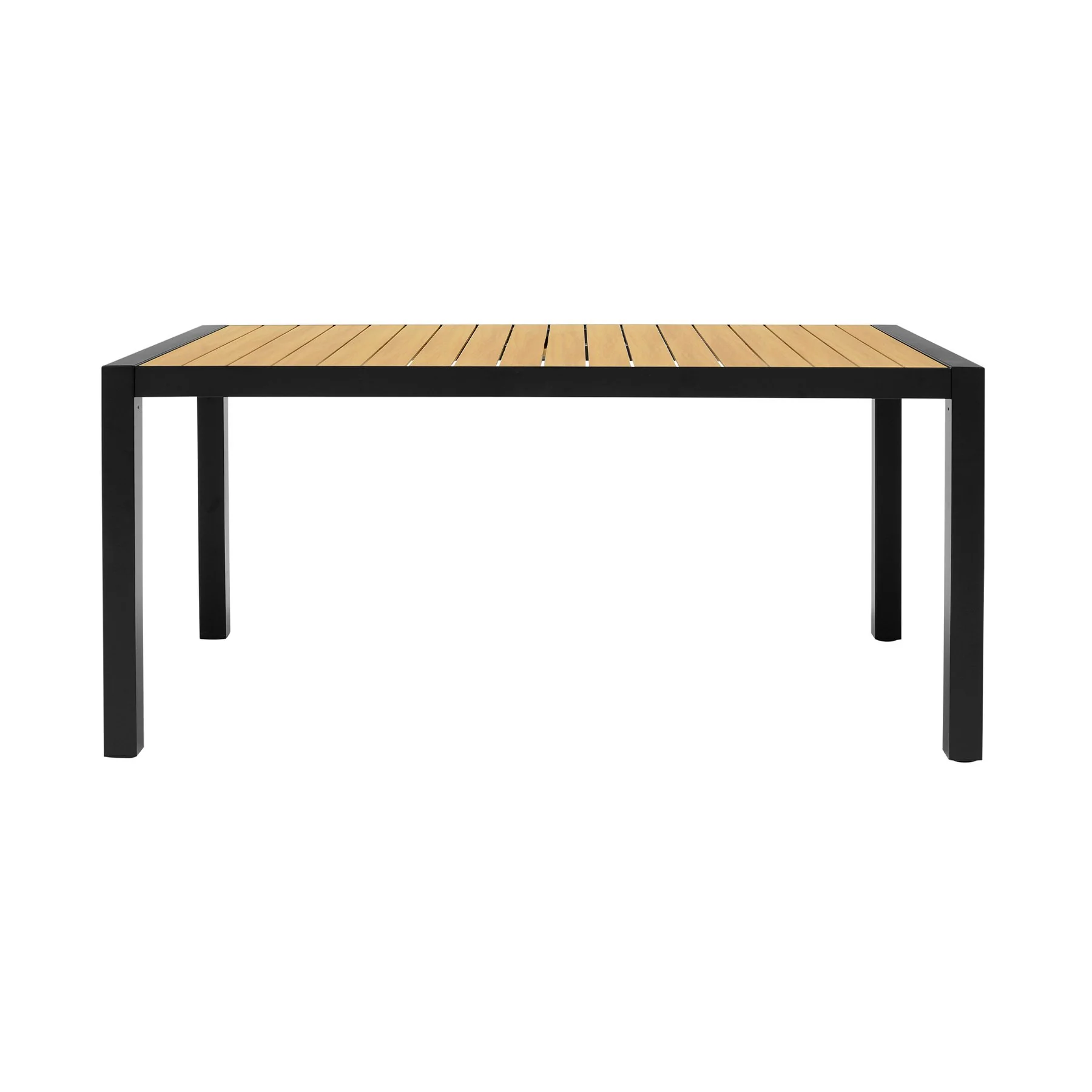 Panama Outdoor 7 Piece Black Aluminum Dining Set - Image 4