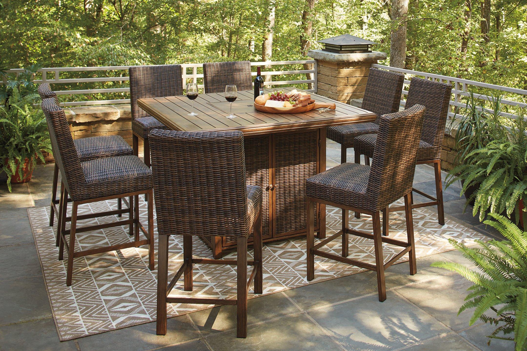 Paradise Trail Outdoor Bar Table Set - Image 17