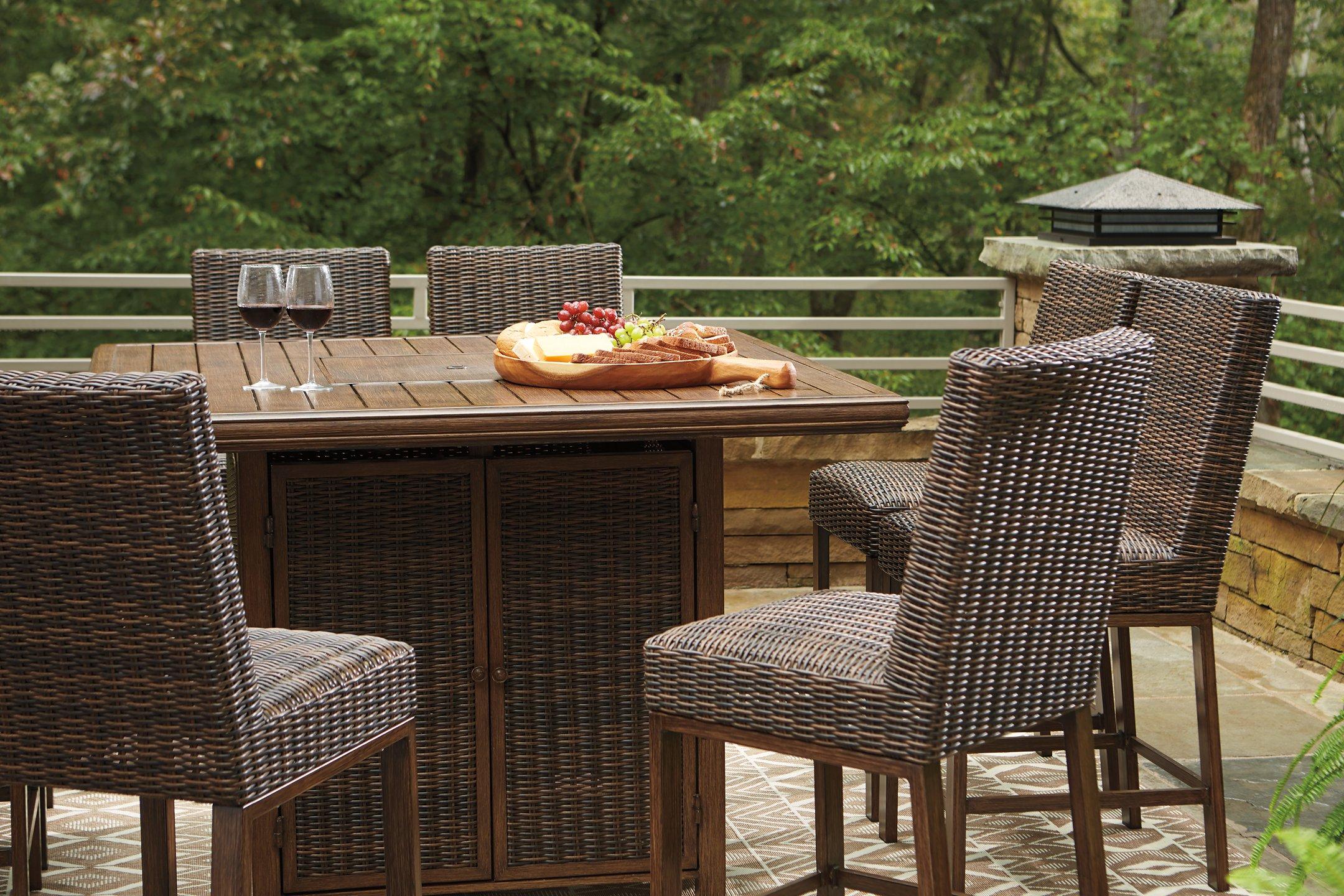 Paradise Trail Outdoor Bar Table Set - Image 19
