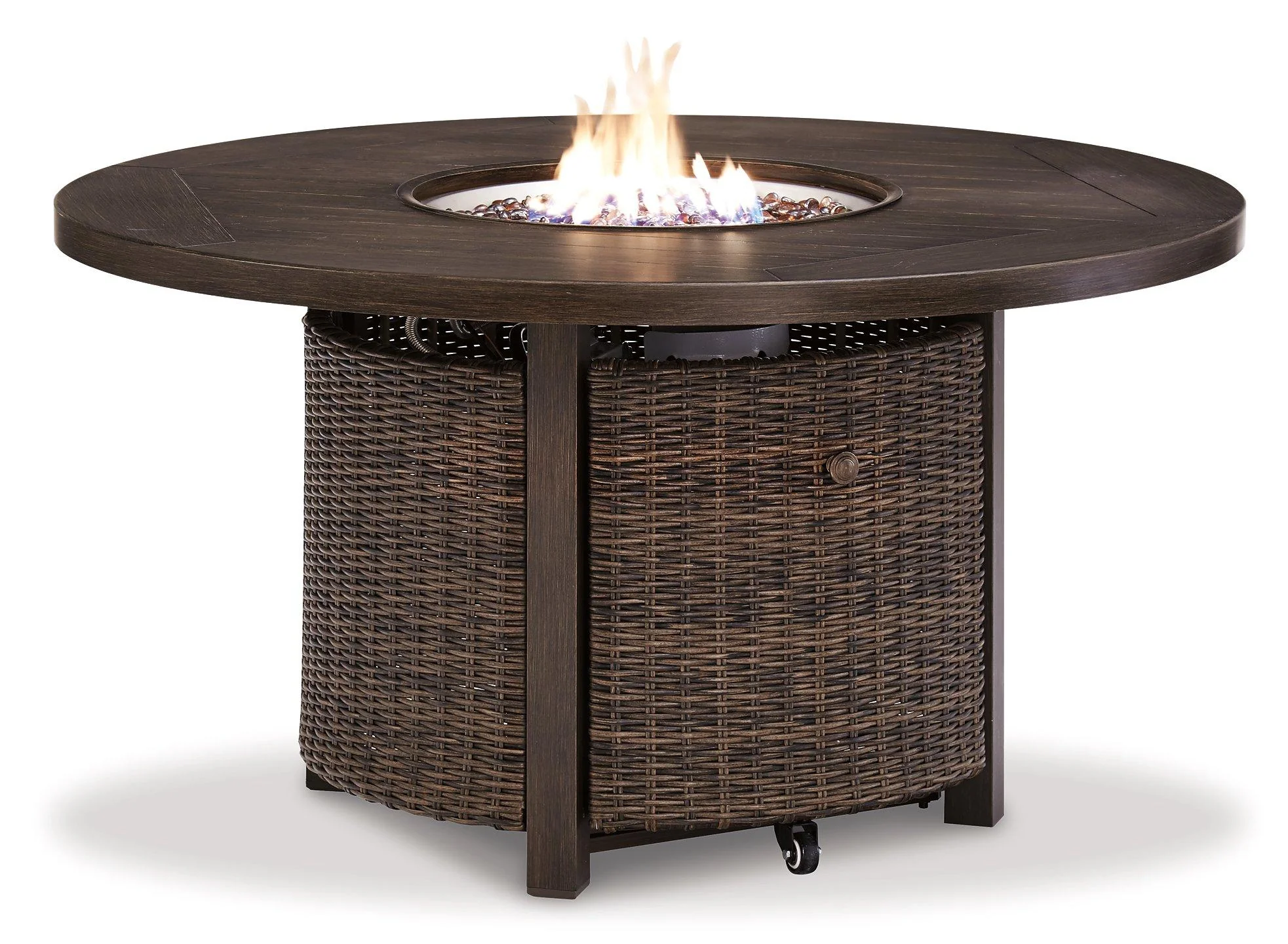 Paradise Trail Outdoor Loveseat, Lounge Chairs and Fire Pit Table - Image 3
