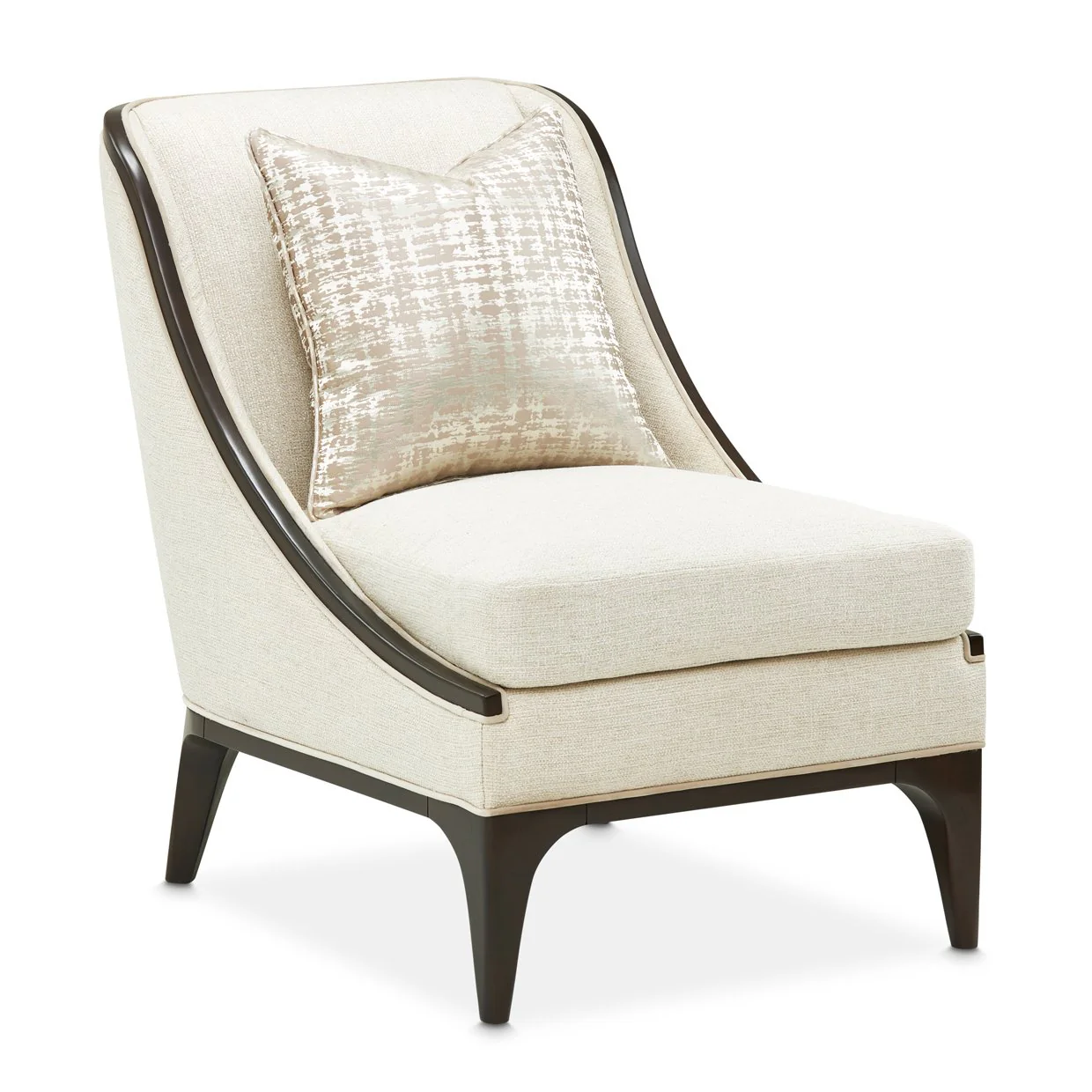 Paris Chic Accent Chair - Cremini/Espresso - Image 2