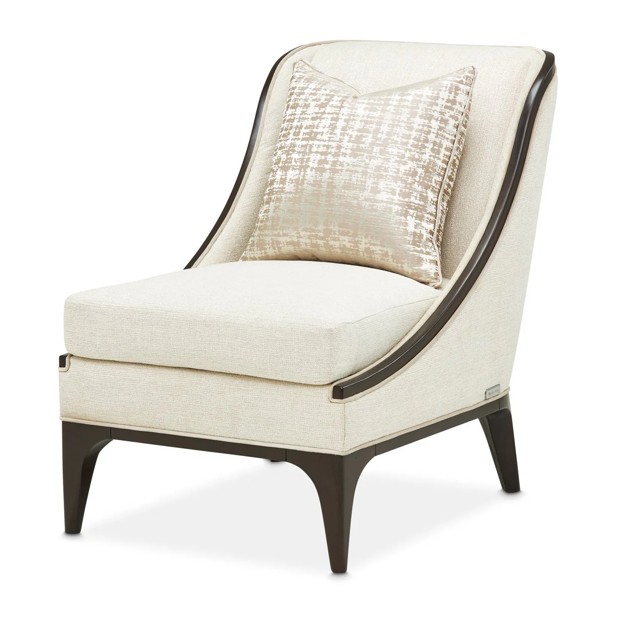 Paris Chic Accent Chair - Cremini/Espresso - Image 22