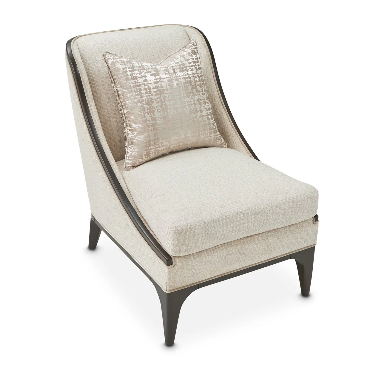 Paris Chic Accent Chair - Cremini/Espresso - Image 8
