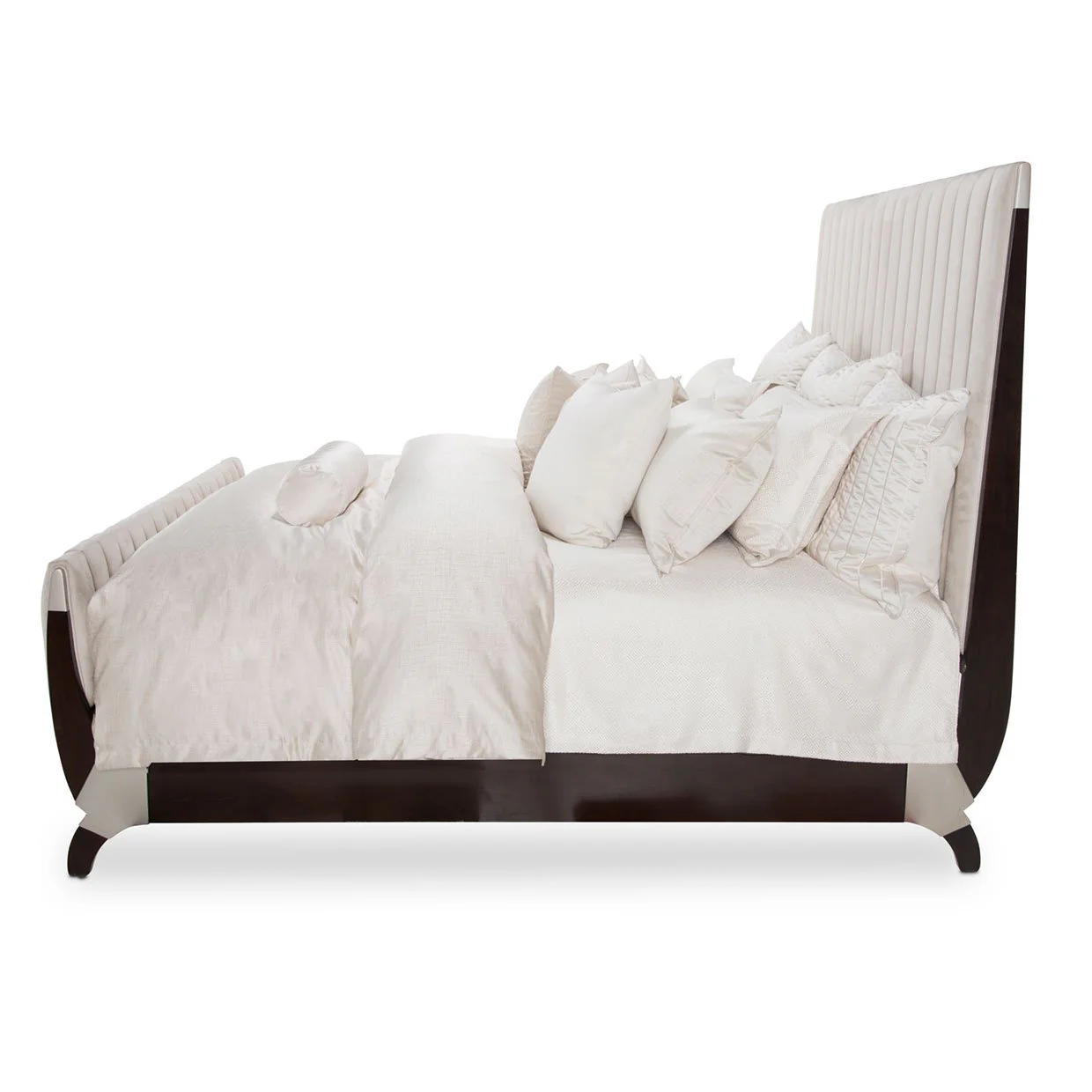 Paris Chic Eastern King Sleigh Bed - Espresso - Image 2