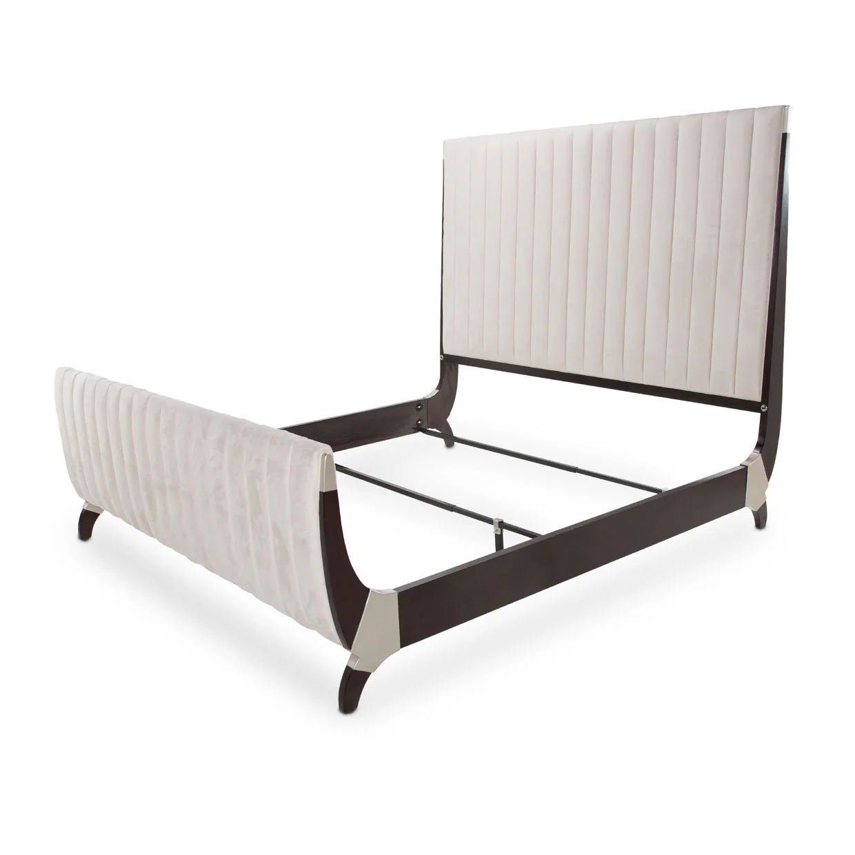 Paris Chic Eastern King Sleigh Bed - Espresso - Image 3