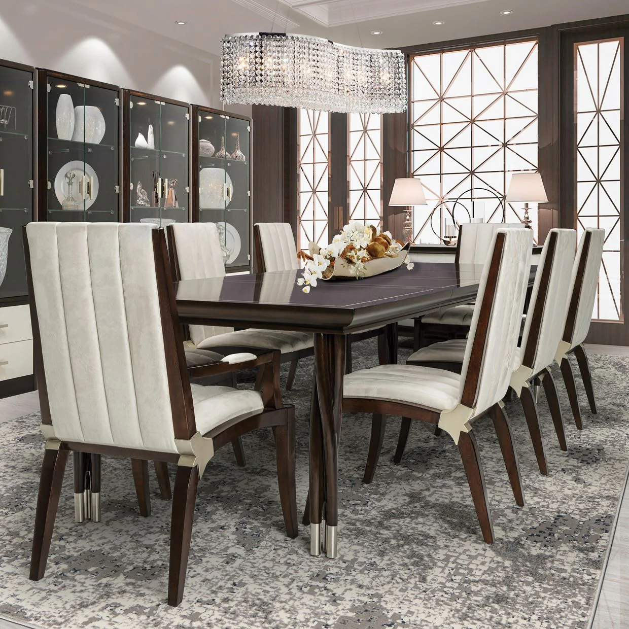 Paris Chic Rectangular Dining Table - Espresso - Image 6