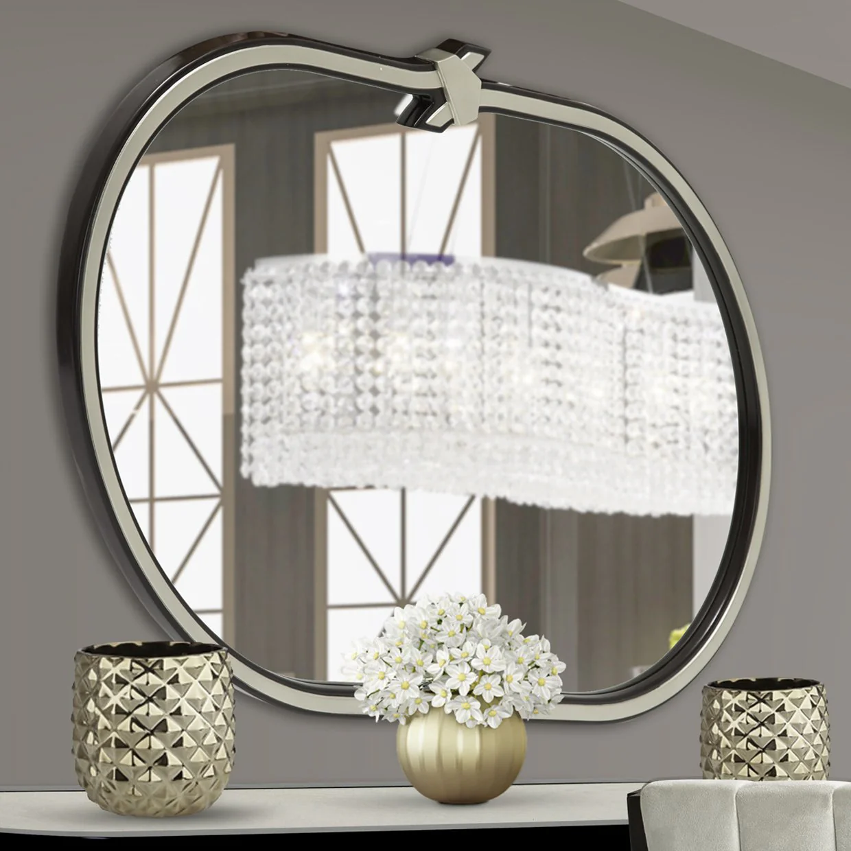 Paris Chic Wall Mirror - Espresso - Image 4