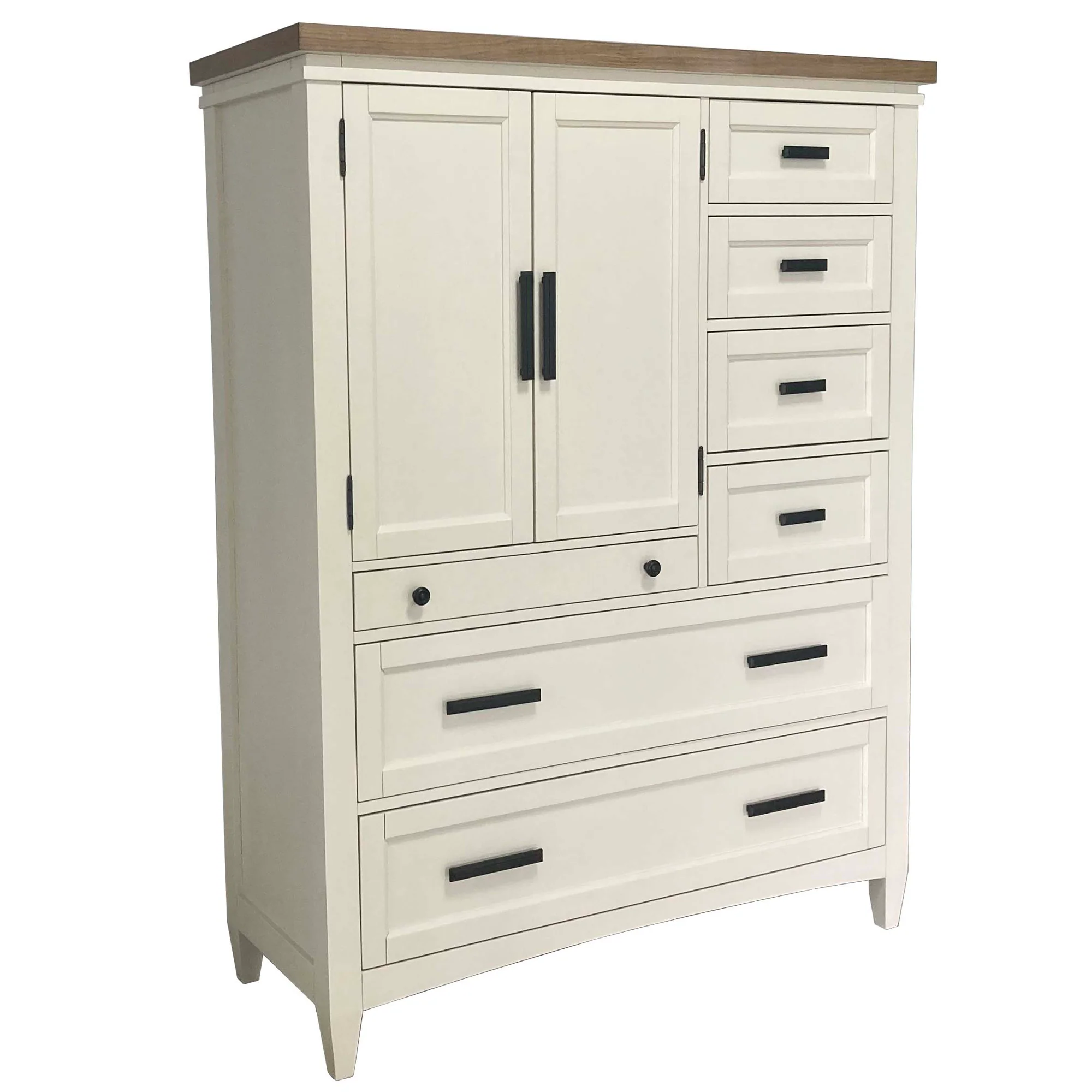 Parker House Americana Modern Bedroom 7 Drawer Door Chest with Workstation - Image 2