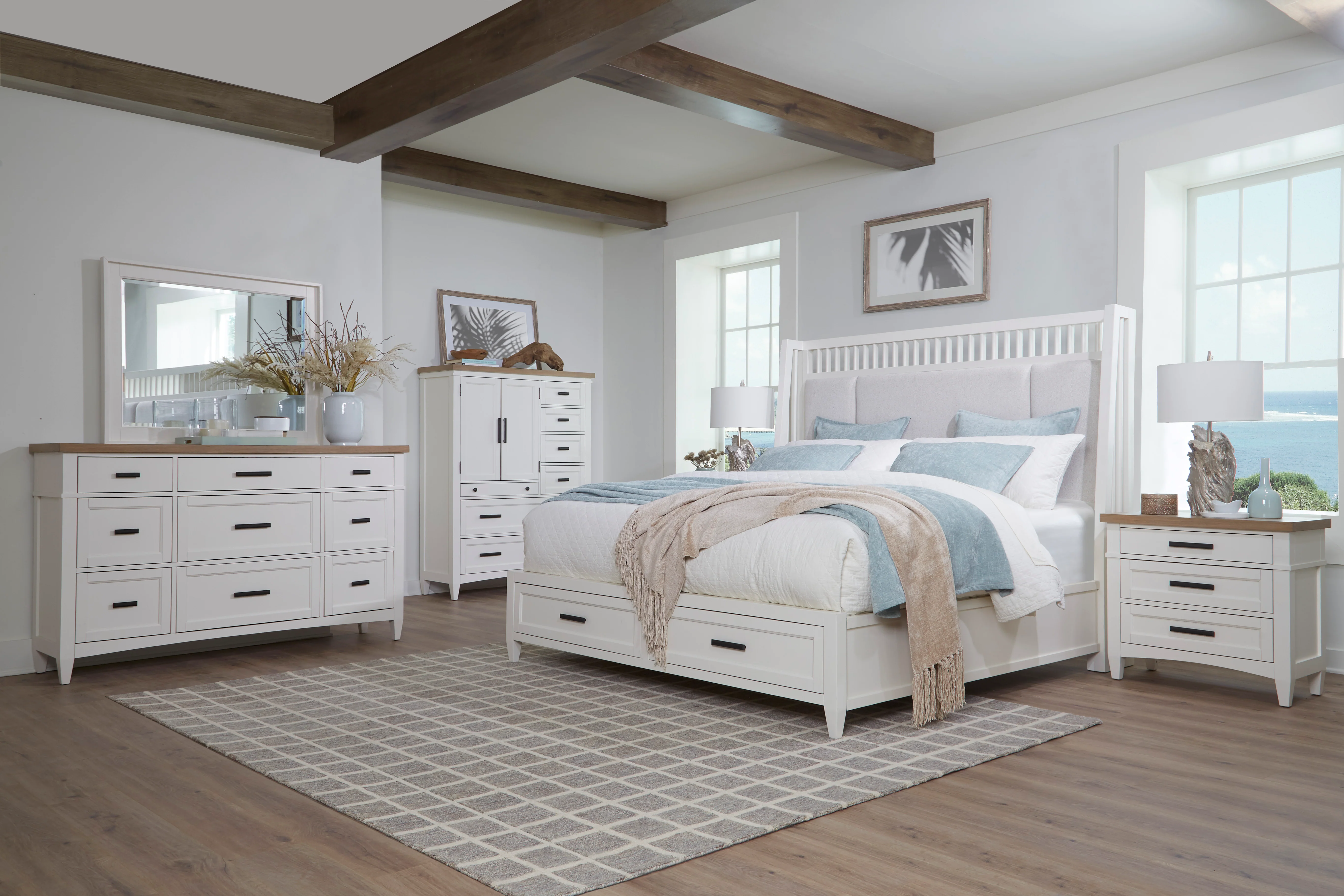Parker House Americana Modern Bedroom 9 Drawer Dresser and Mirror - Image 8