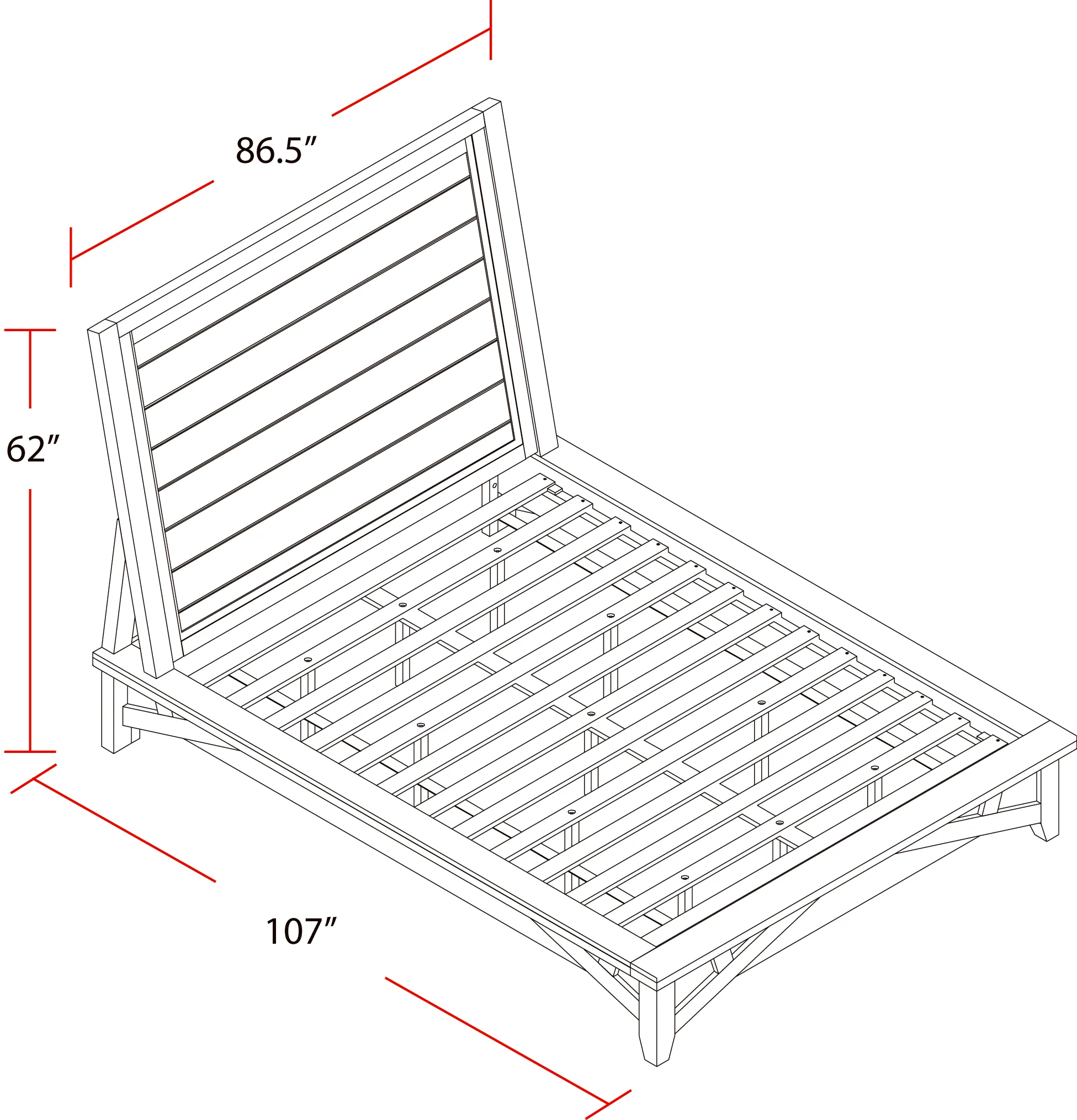 Parker House Americana Modern Bedroom King Platform Bed - Image 7
