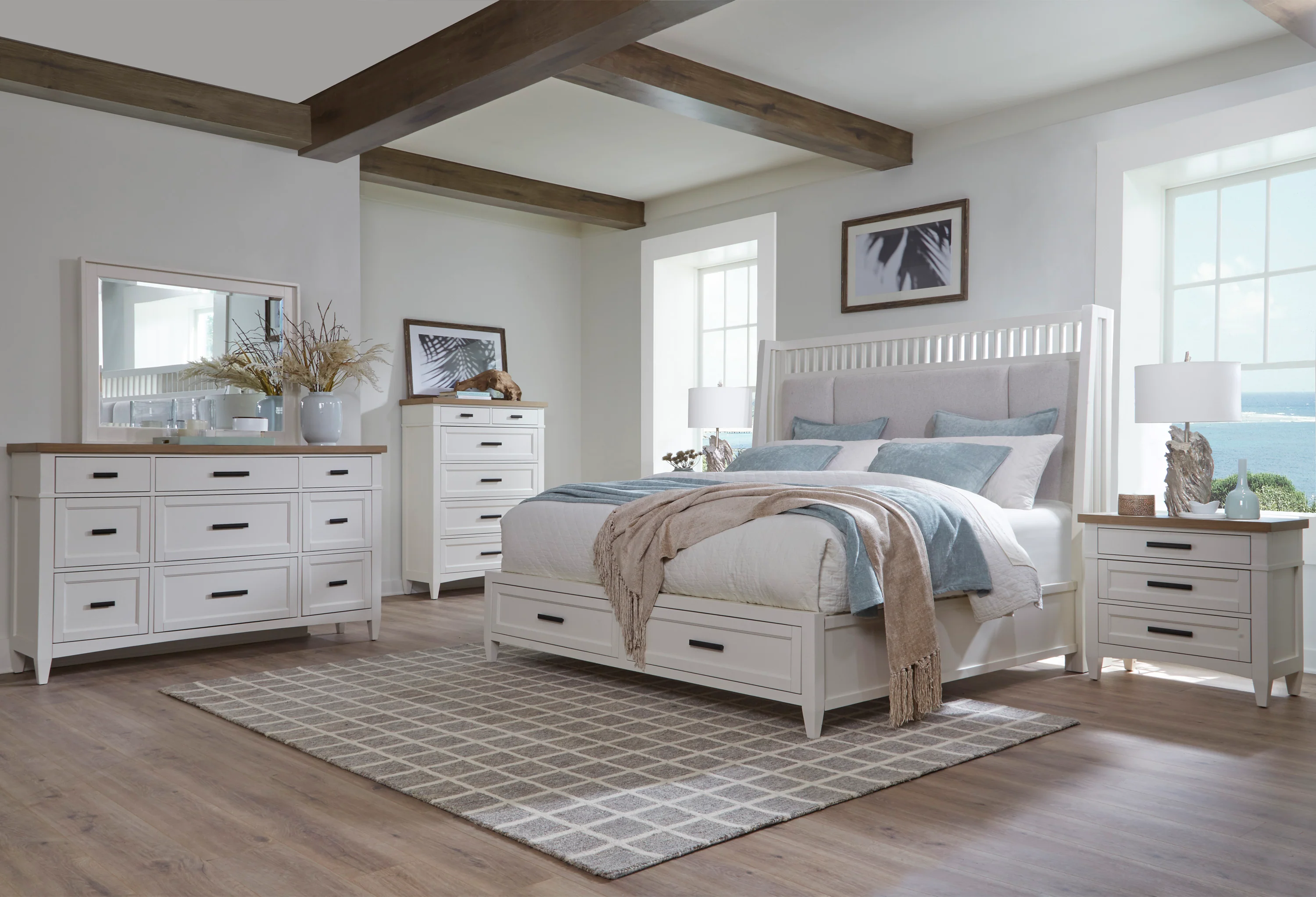 Parker House Americana Modern Bedroom King Shelter Bed - Image 5