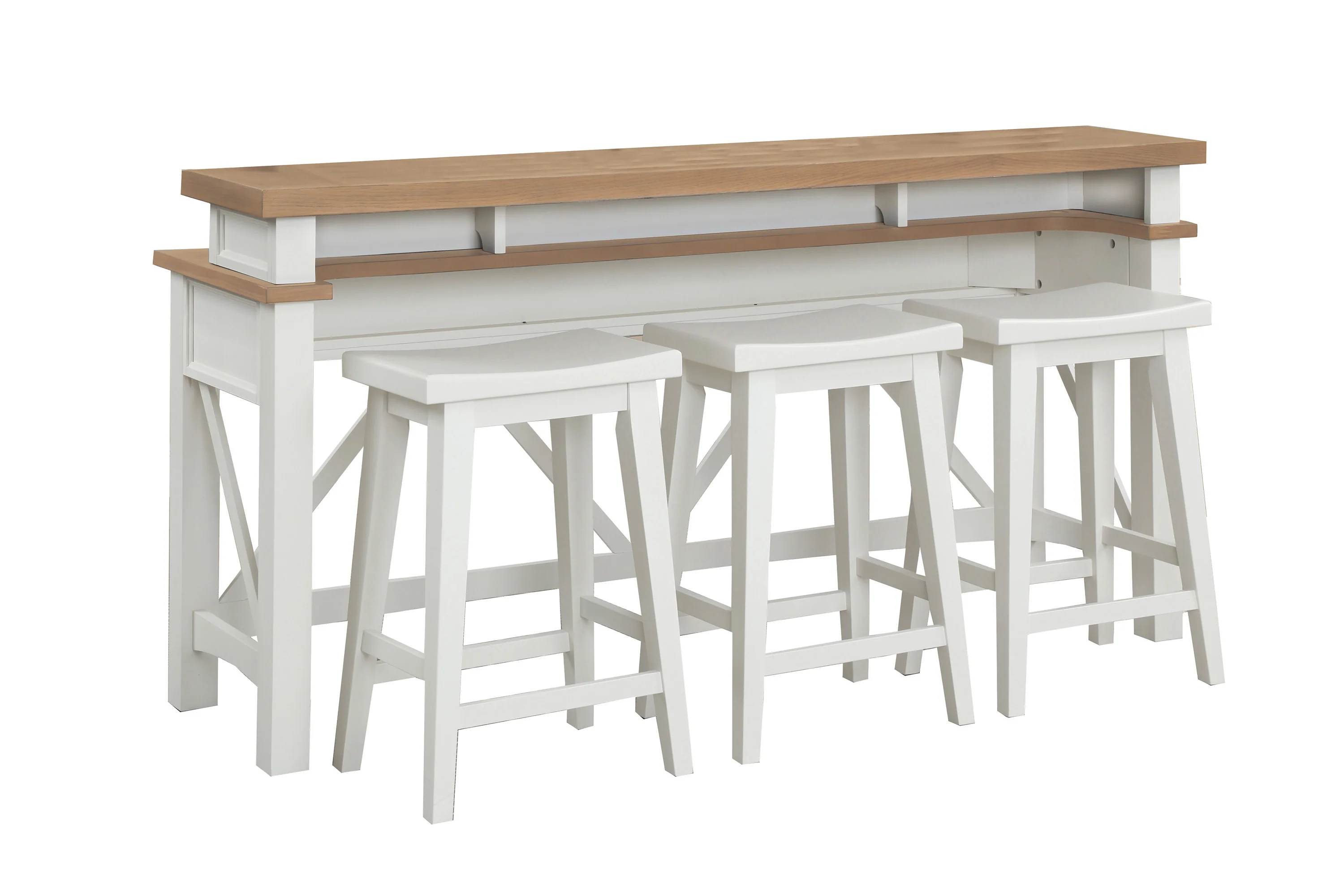 Parker House Americana Modern - Cotton Everywhere Console with 3 Stools - Image 2