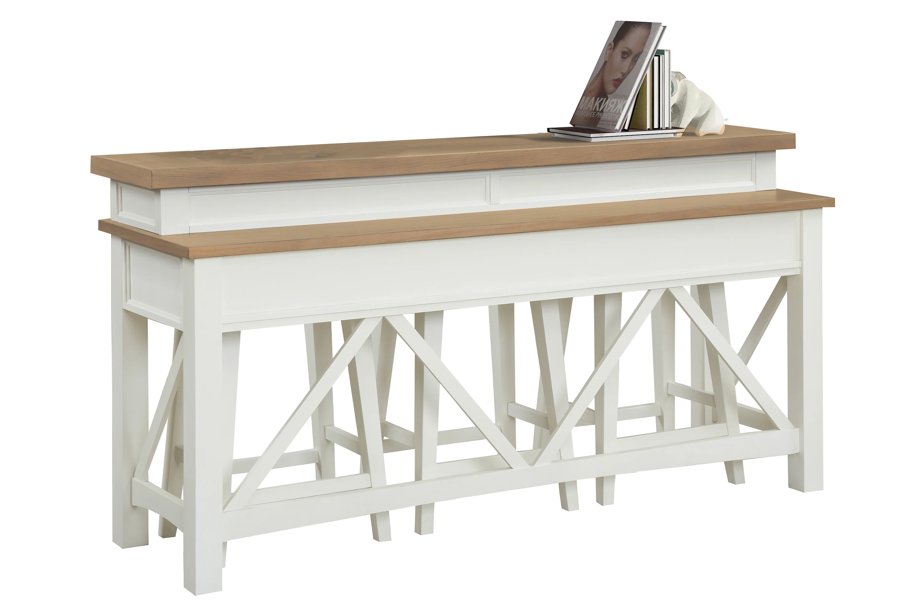 Parker House Americana Modern - Cotton Everywhere Console with 3 Stools - Image 6