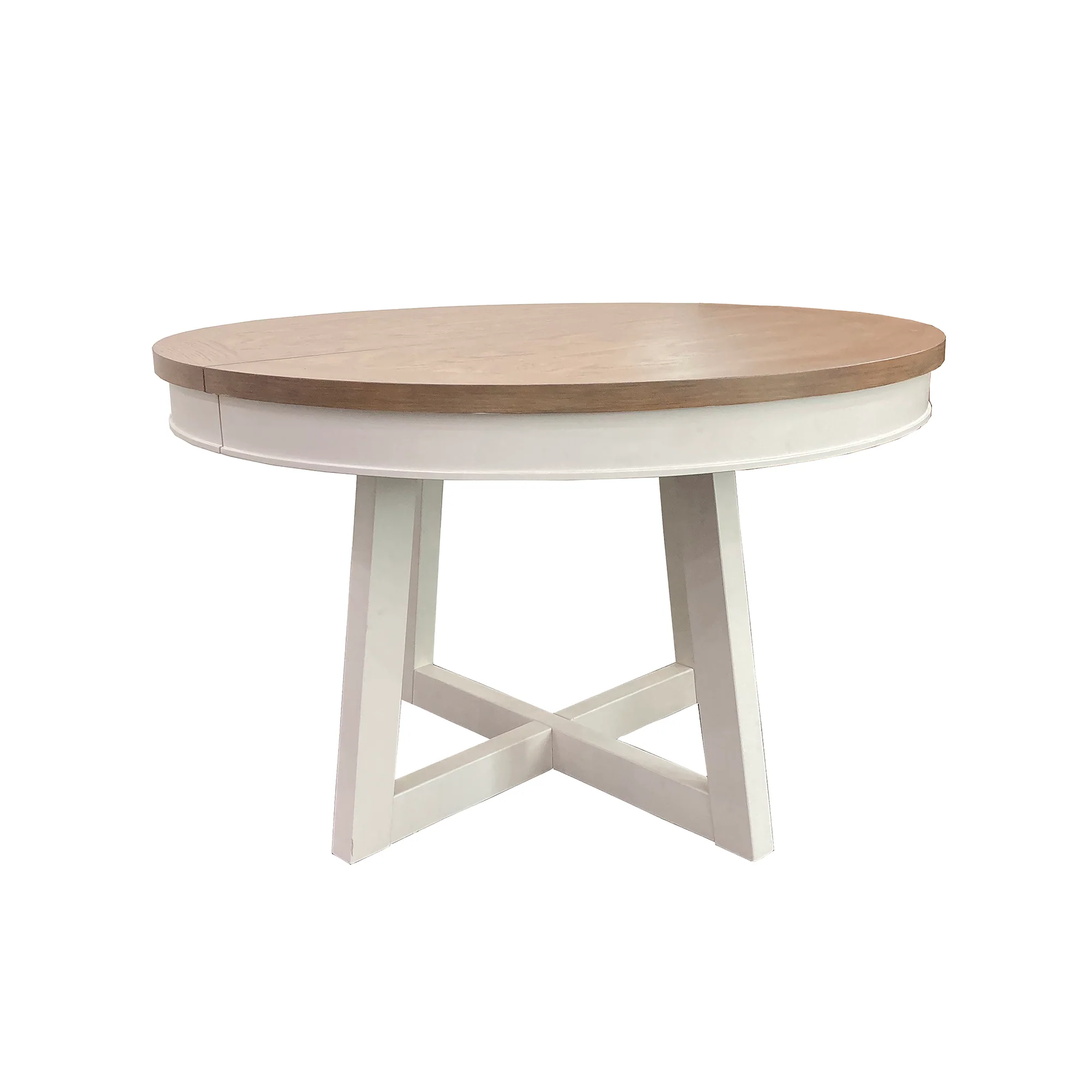 Parker House Americana Modern Dining 48-66" Round Dining Table and 4 Black Barrel Chairs - Image 8