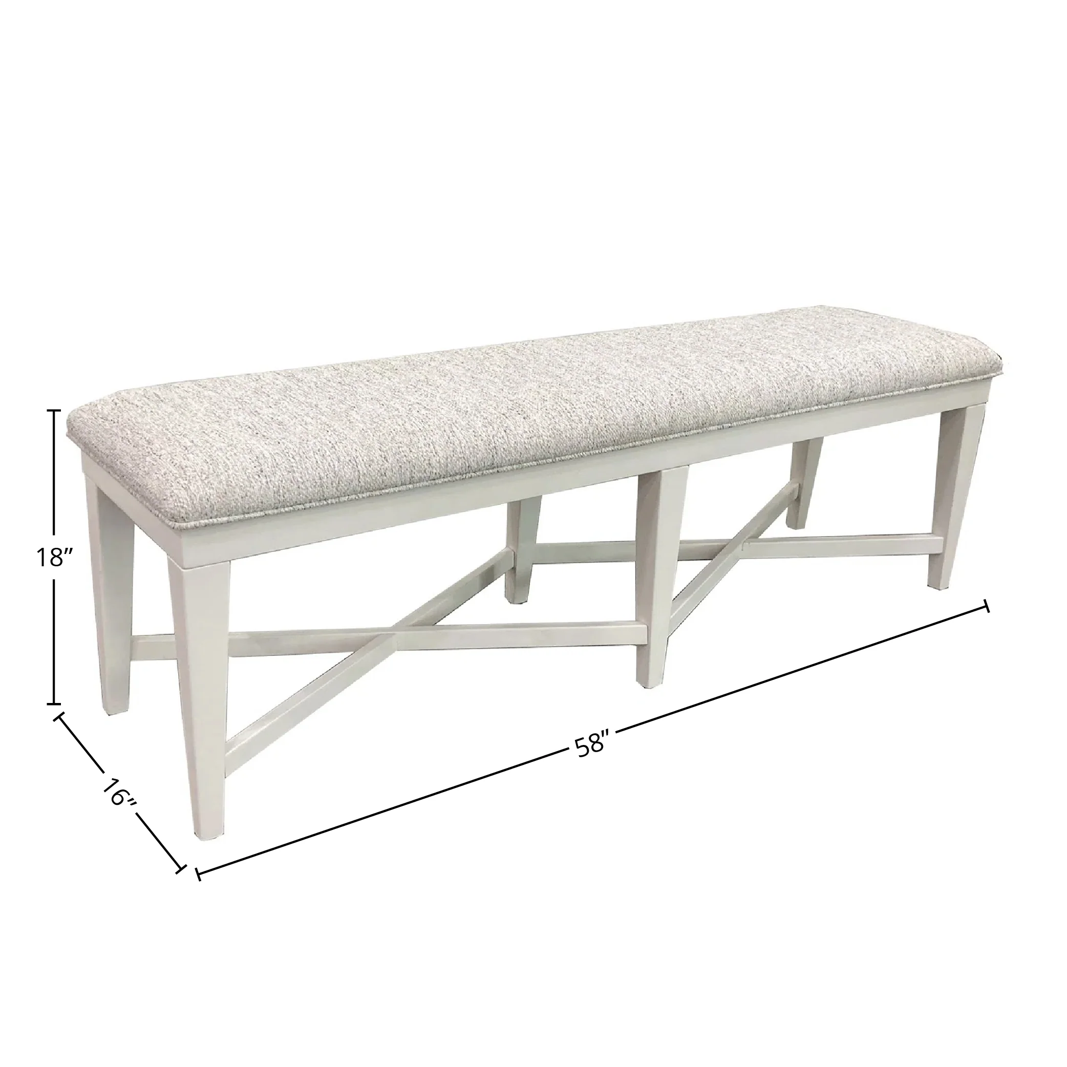 Parker House Americana Modern Dining 58 In. Upholstered Bench - Image 9