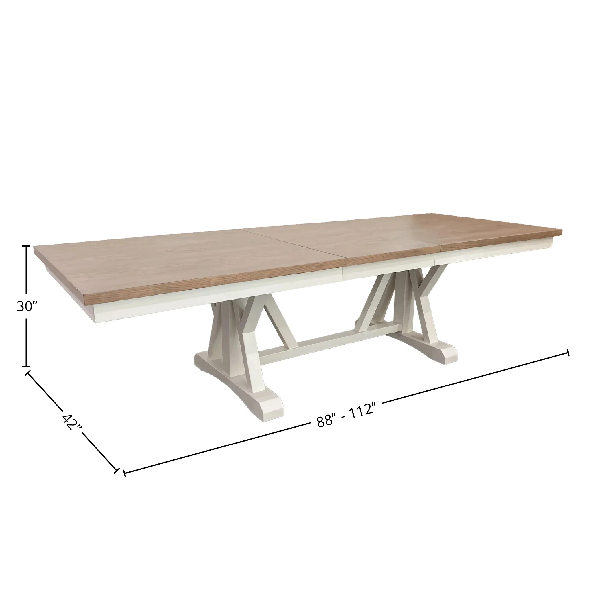 Parker House Americana Modern Dining 88 In. Trestle Extendable Dining Table - Image 10