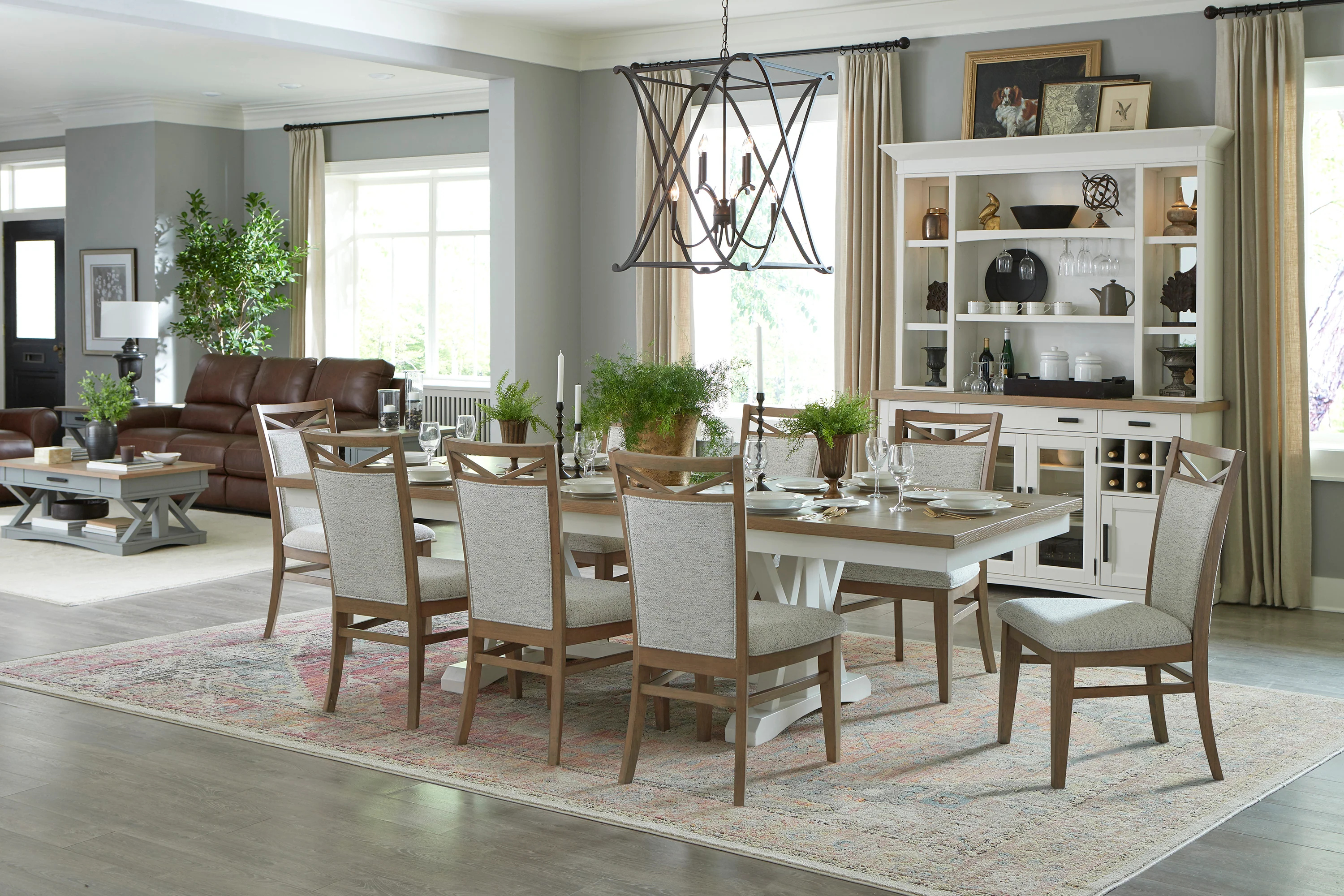 Parker House Americana Modern Dining 88 In. Trestle Extendable Dining Table - Image 6