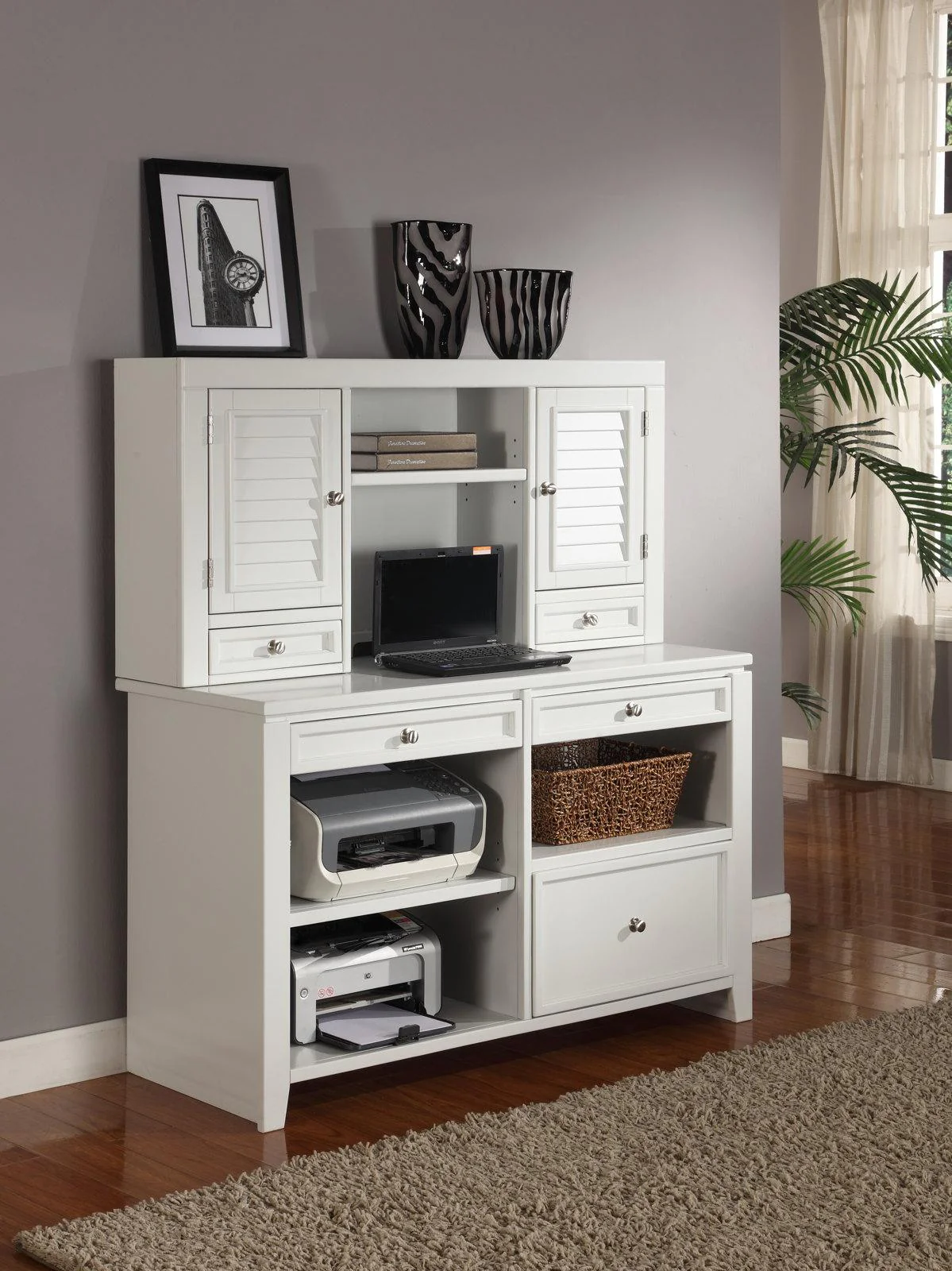Parker House Boca Credenza in Cottage White - Image 3