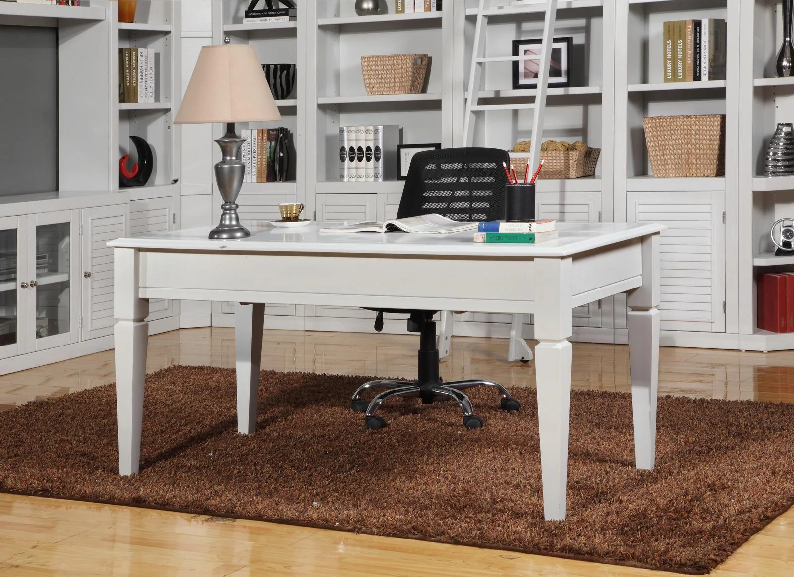 Parker House Boca Writing Desk in Cottage White - Image 3