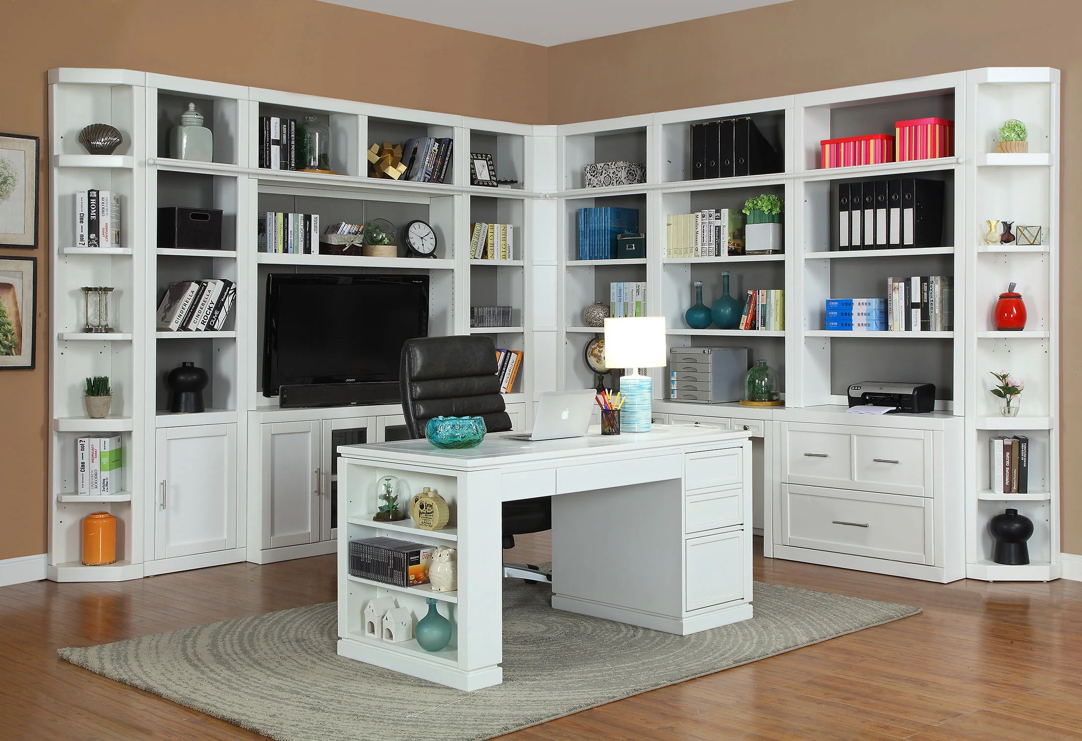 Parker House Catalina 60 In. Writing Desk with Power Center and USB - Image 4