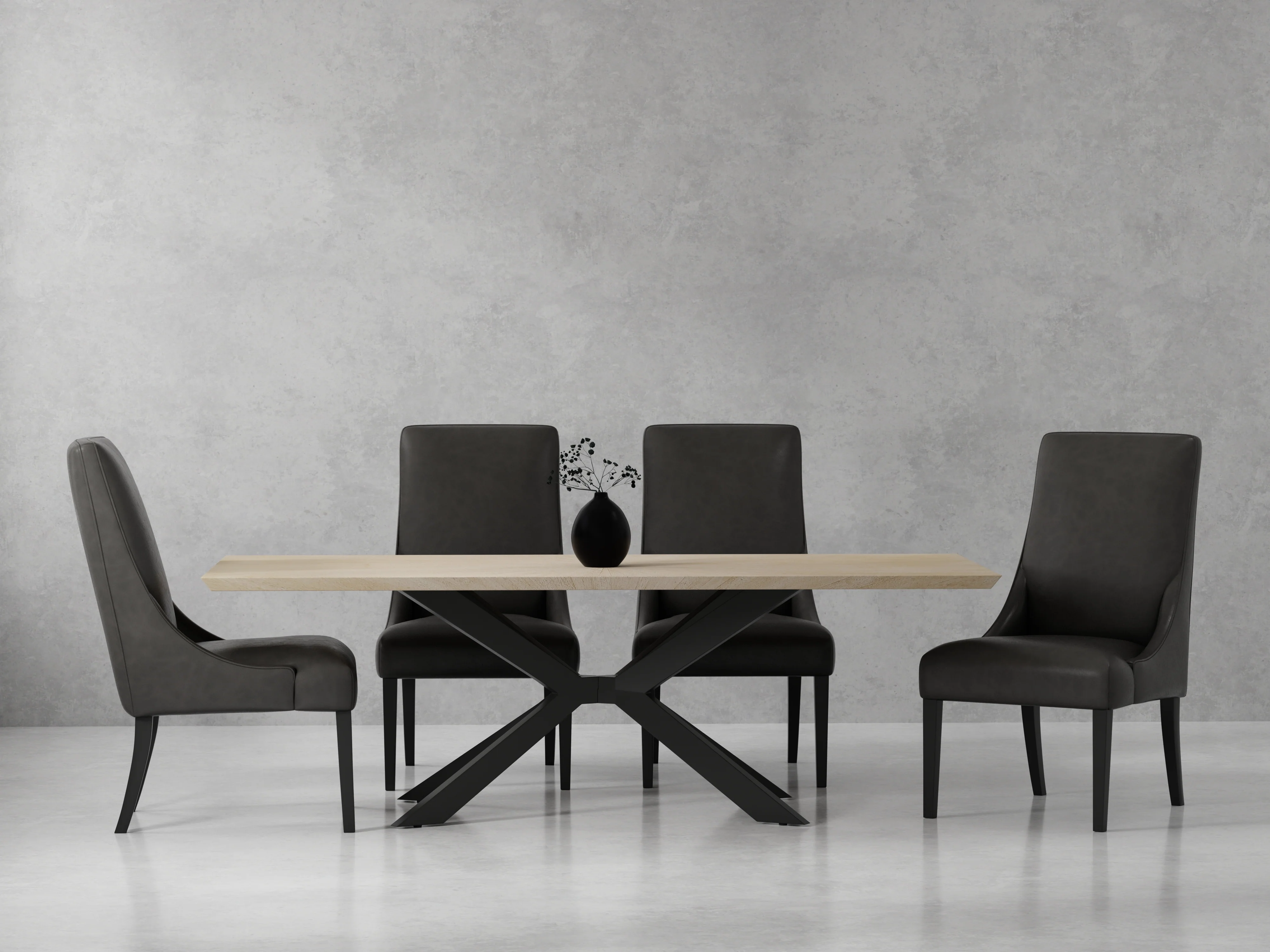 Parker House Crossings - Monaco Dining 86 In. Rectangular Dining Table With 4 Upholstered Chairs - DMON-5PC-86REC-DSIE-CPSL - Image 3