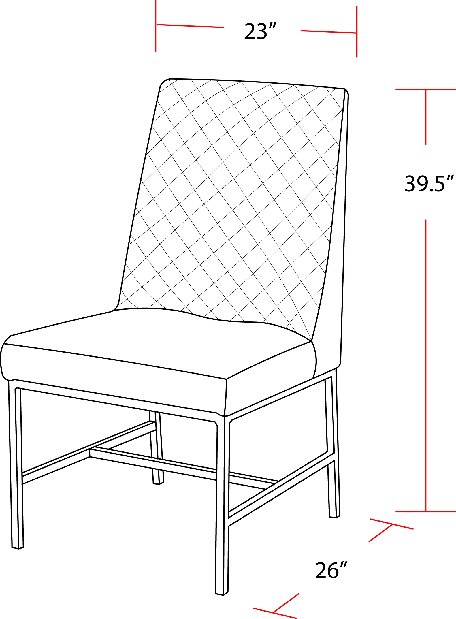 Parker House Diamond - Elise Rust Dining Chair (2/CTN Sold in pairs) - Image 7