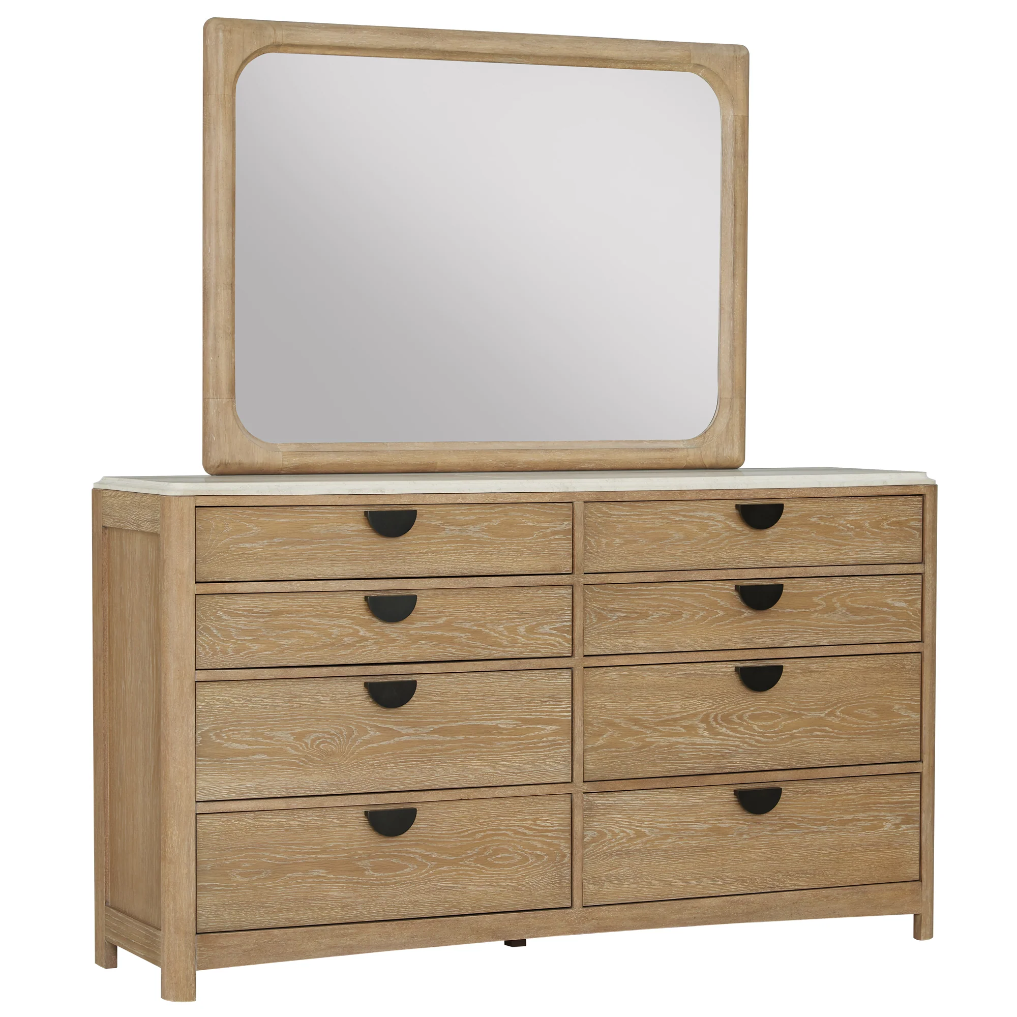 Parker House Escape - Bedroom 8 Drawer Dresser and Mirror - Image 2