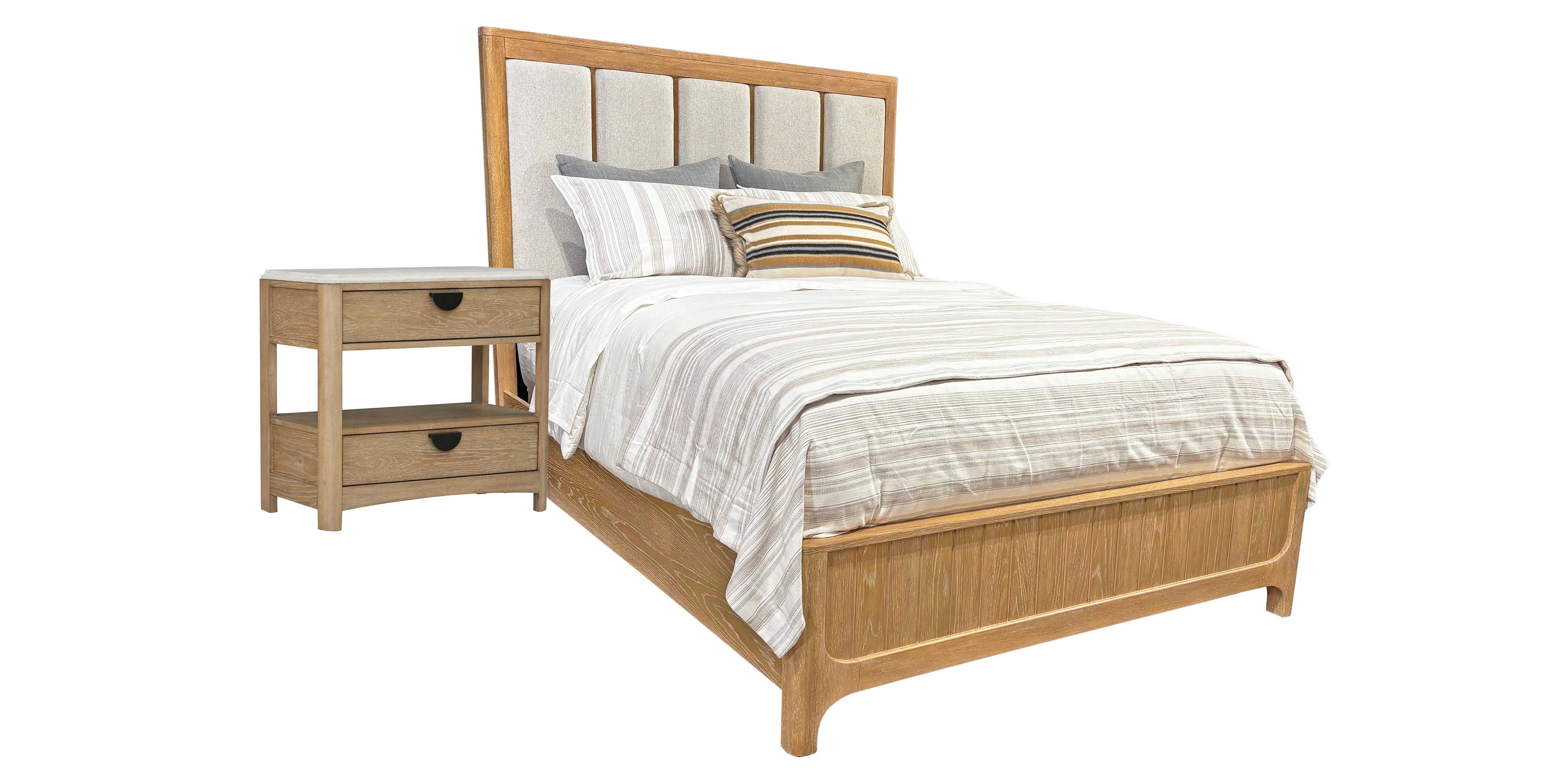 Parker House Escape - Bedroom Queen 5/0 Panel Bed & Nightstand - Image 2