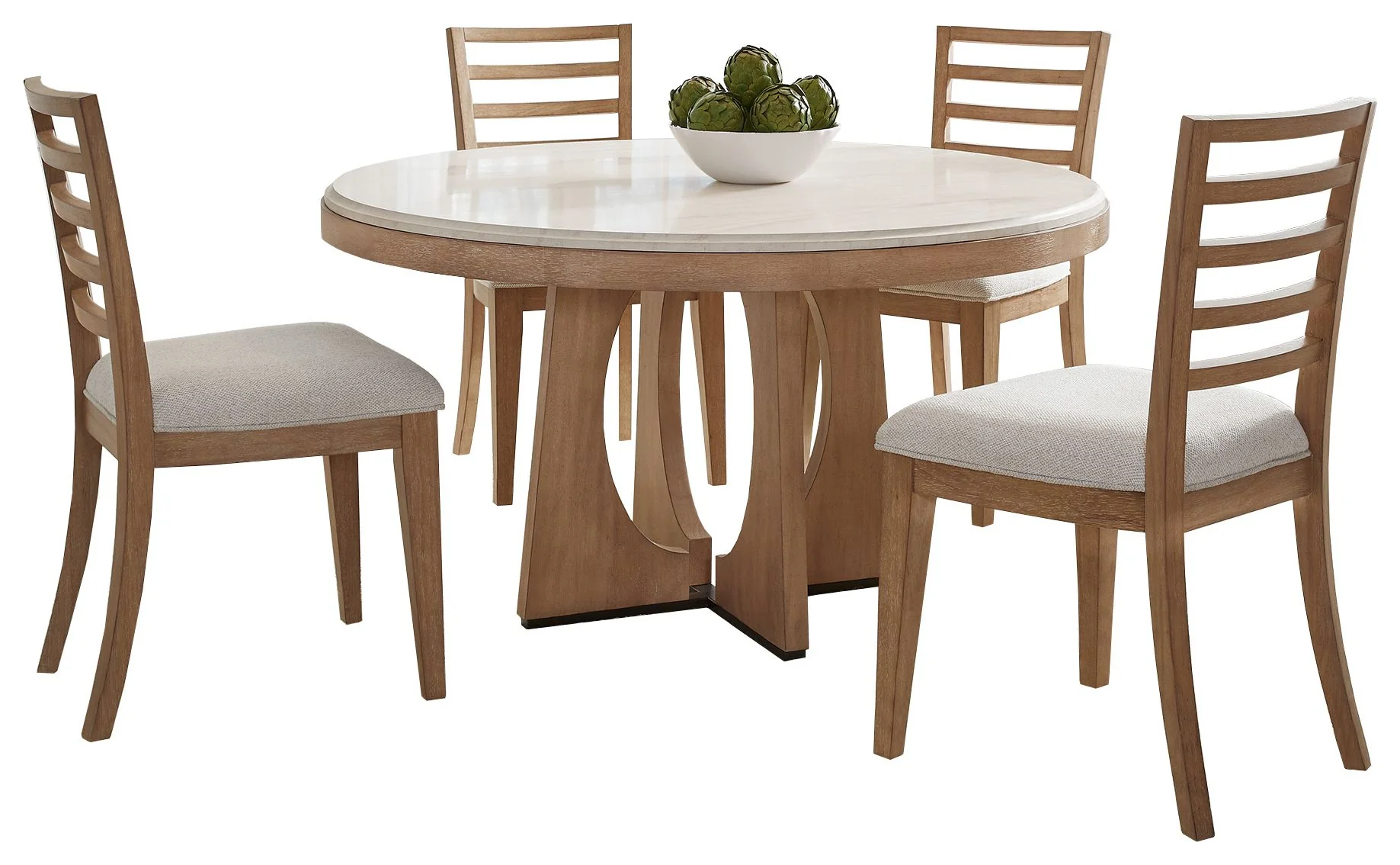 Parker House Escape - Dining 54 In. Round Table with 4 Ladderback Chairs - Image 2
