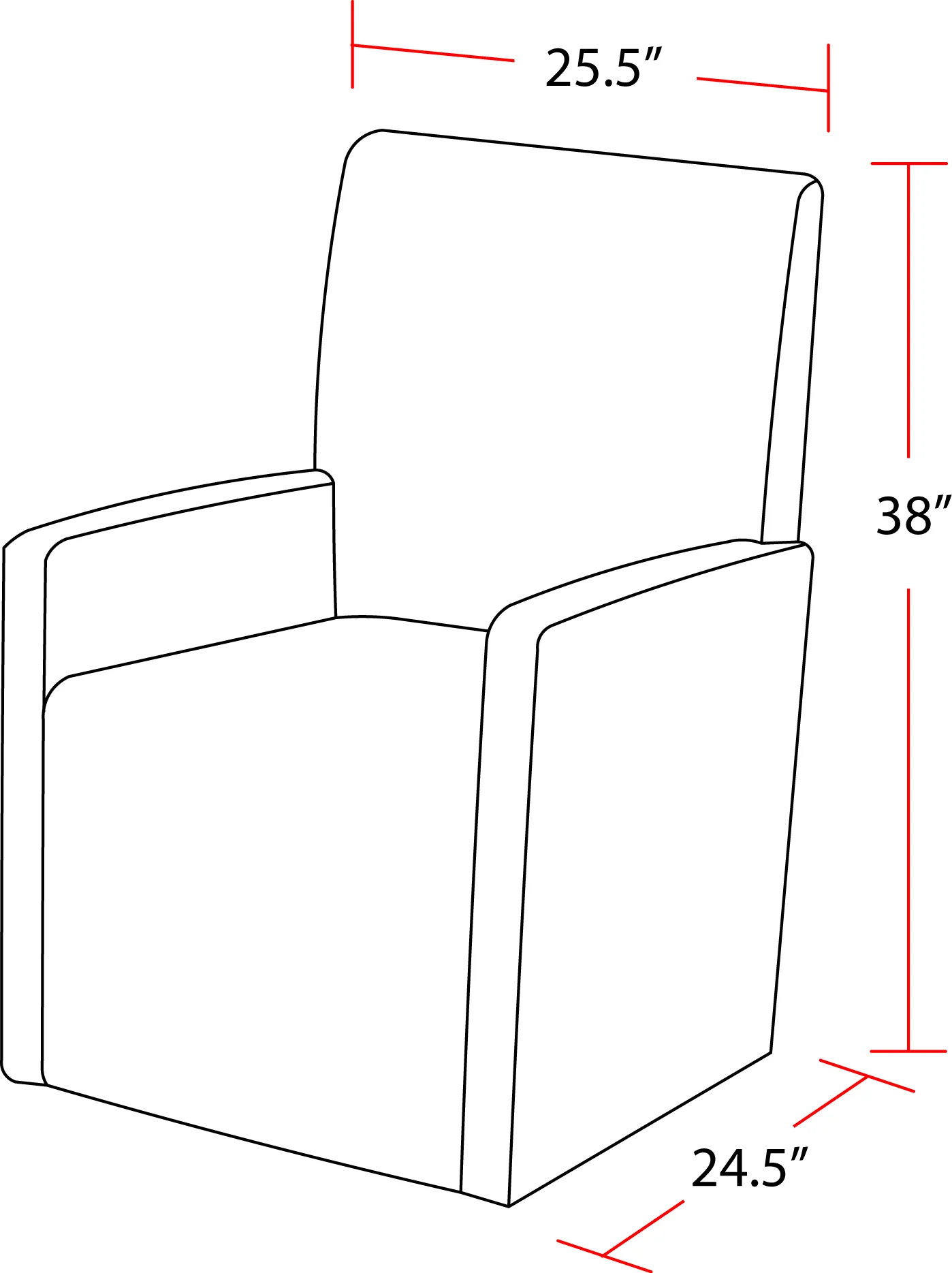 Parker House Escape - Dining Upholstered Caster Chair - Image 7