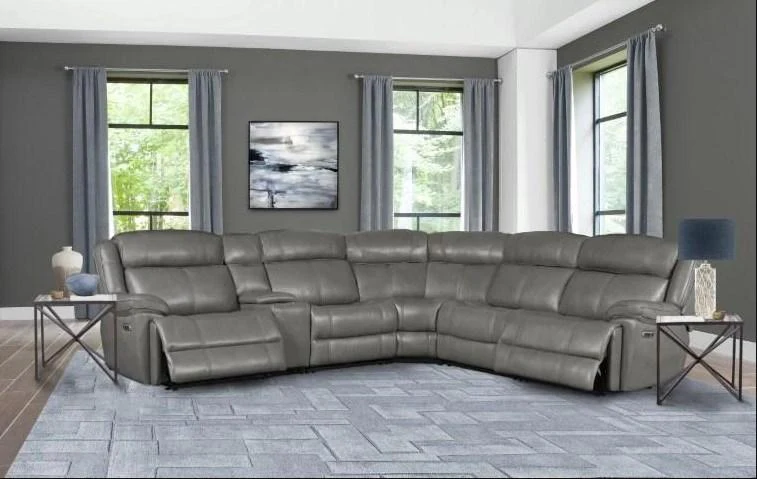 Parker House Furniture Eclipse Power Right Arm Facing Recliner in Florence Heron - Image 3