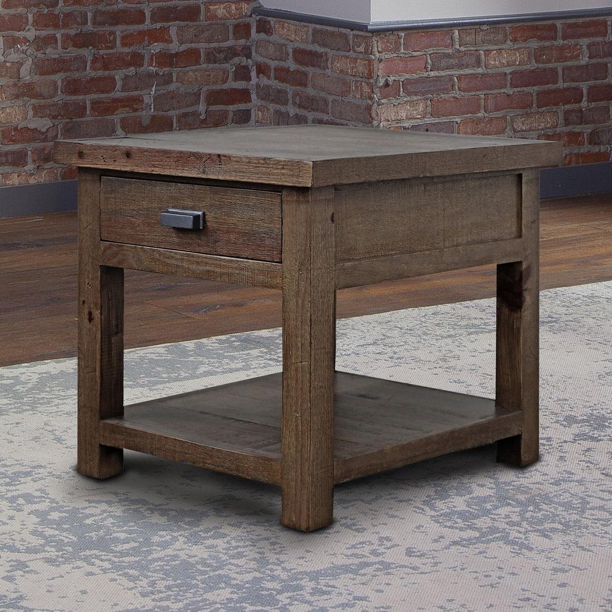 Parker House Lapaz End Table in Rustic Worn Pine - Image 2
