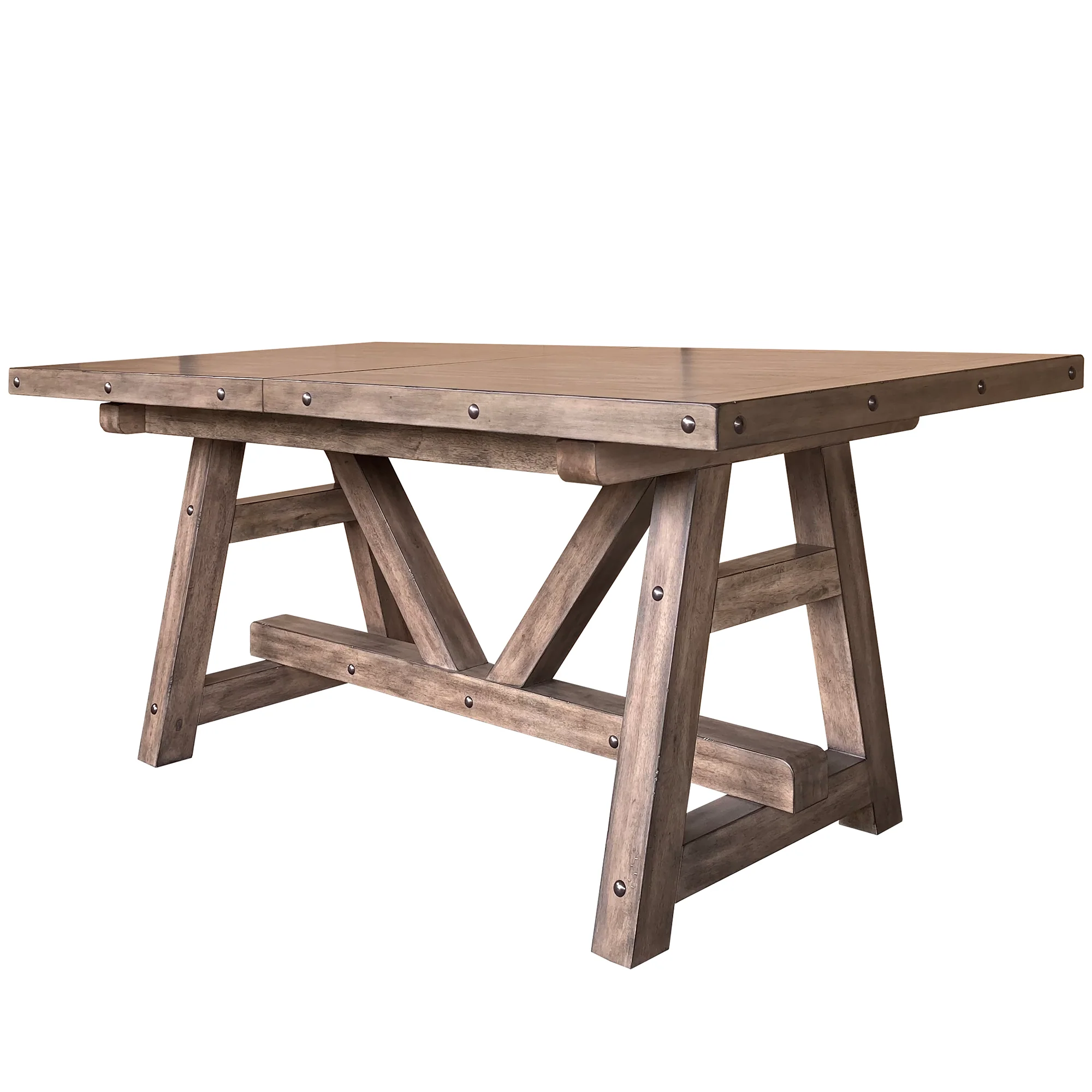 Parker House Lodge Dining Counter Height Extendable Table with 6 Stools and Buffet with Hutch - Image 4