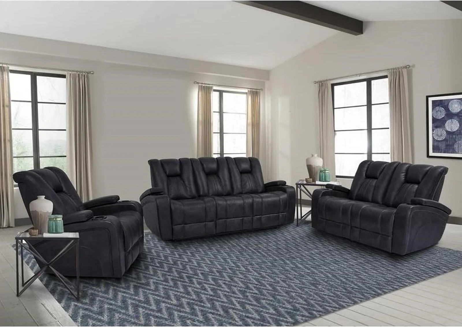 Parker House Optimus Power Recliner in Midnight - Image 2