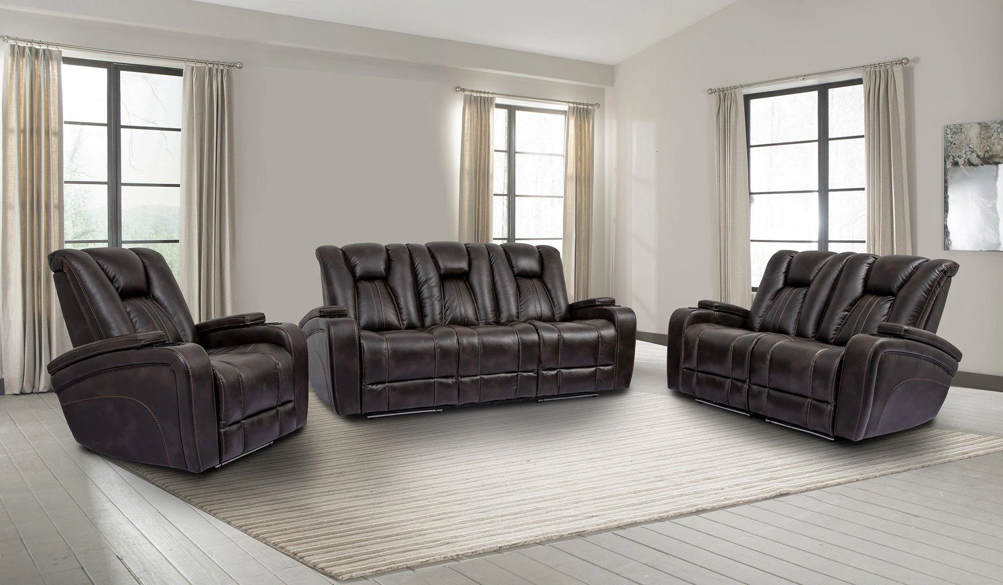 Parker House Optimus Power Sofa in Truffle - Image 2
