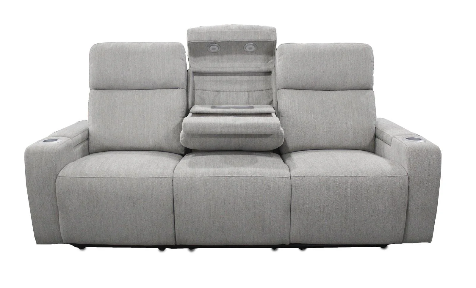 Parker House Orpheus Power Drop Down Console Sofa in Bisque - Image 3