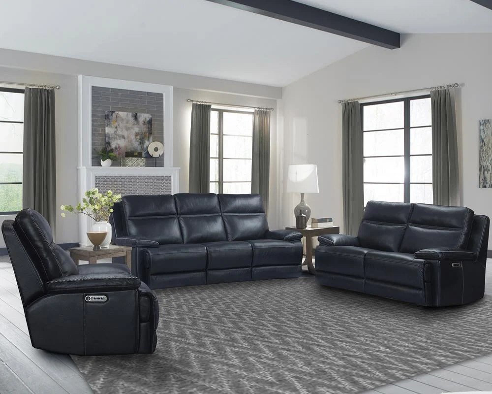 Parker House Paxton Power Recliner in Navy - Image 2