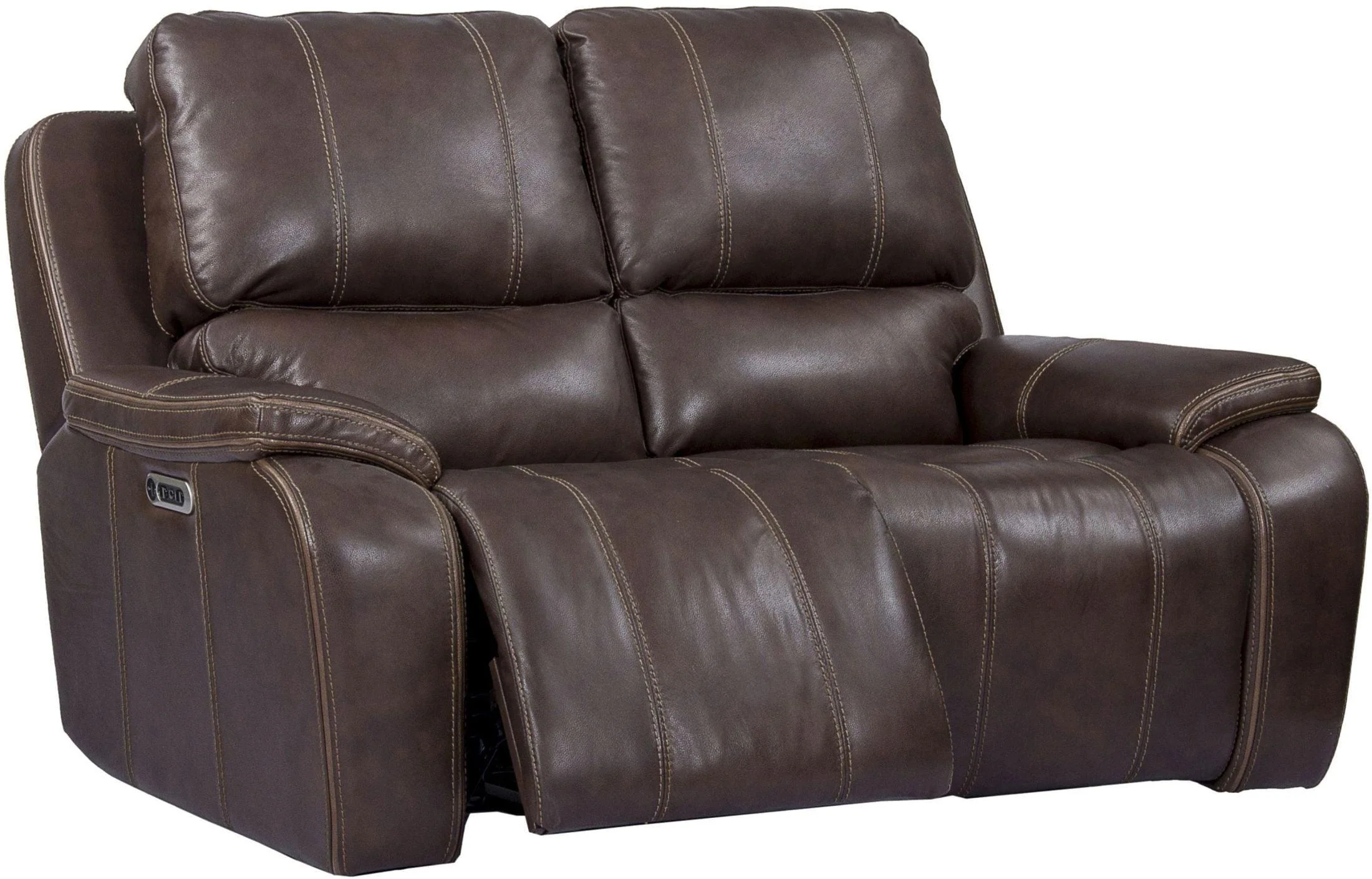 Parker House Potter Loveseat Dual PWR Recliner w/ USB & PWR Headrest in Walnut - Image 2