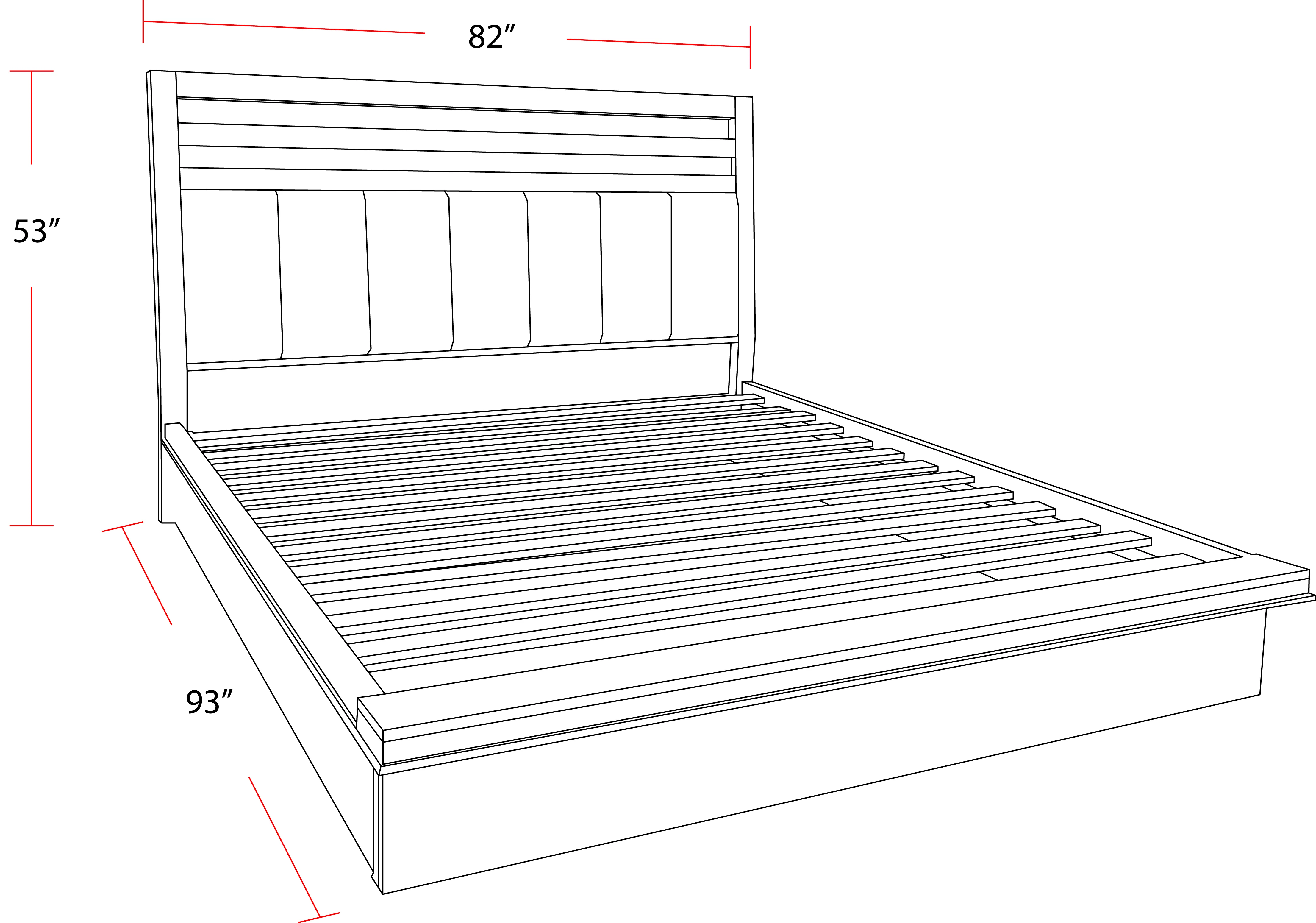Parker House Pure Modern Bedroom King Platform Bed - Image 5