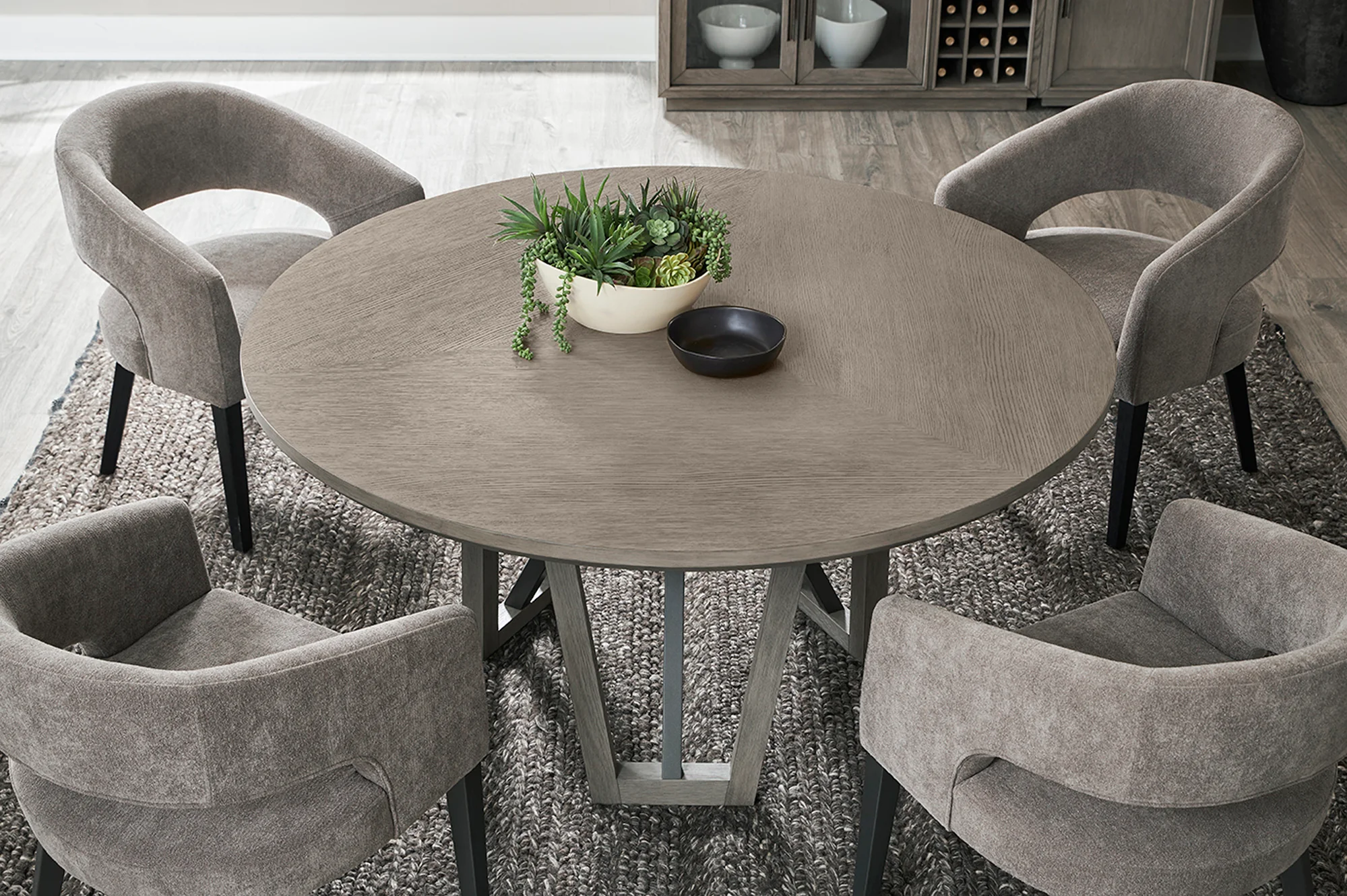 Parker House Pure Modern Dining 60 In. Round Table with Wood Base - Image 7