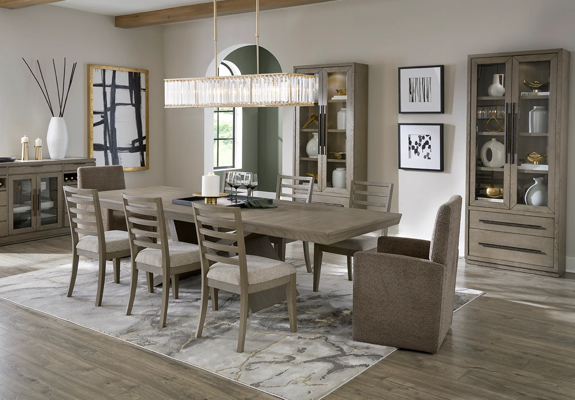 Parker House Pure Modern Dining Upholstered Caster Chair - Image 3
