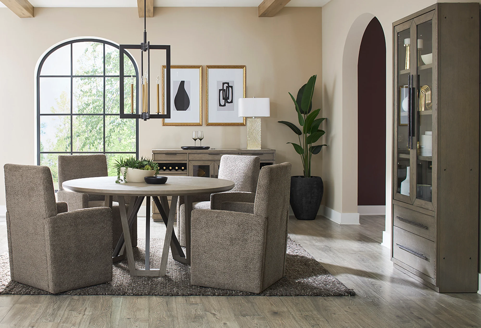 Parker House Pure Modern Dining Upholstered Caster Chair - Image 6