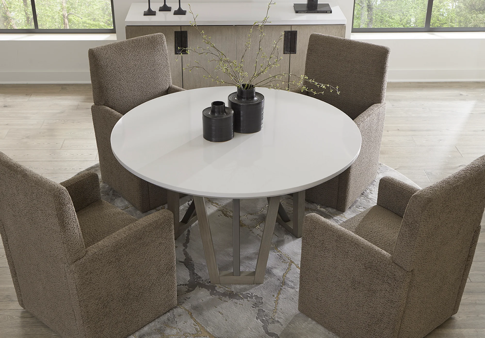 Parker House Pure Modern Dining Upholstered Caster Chair - Image 7